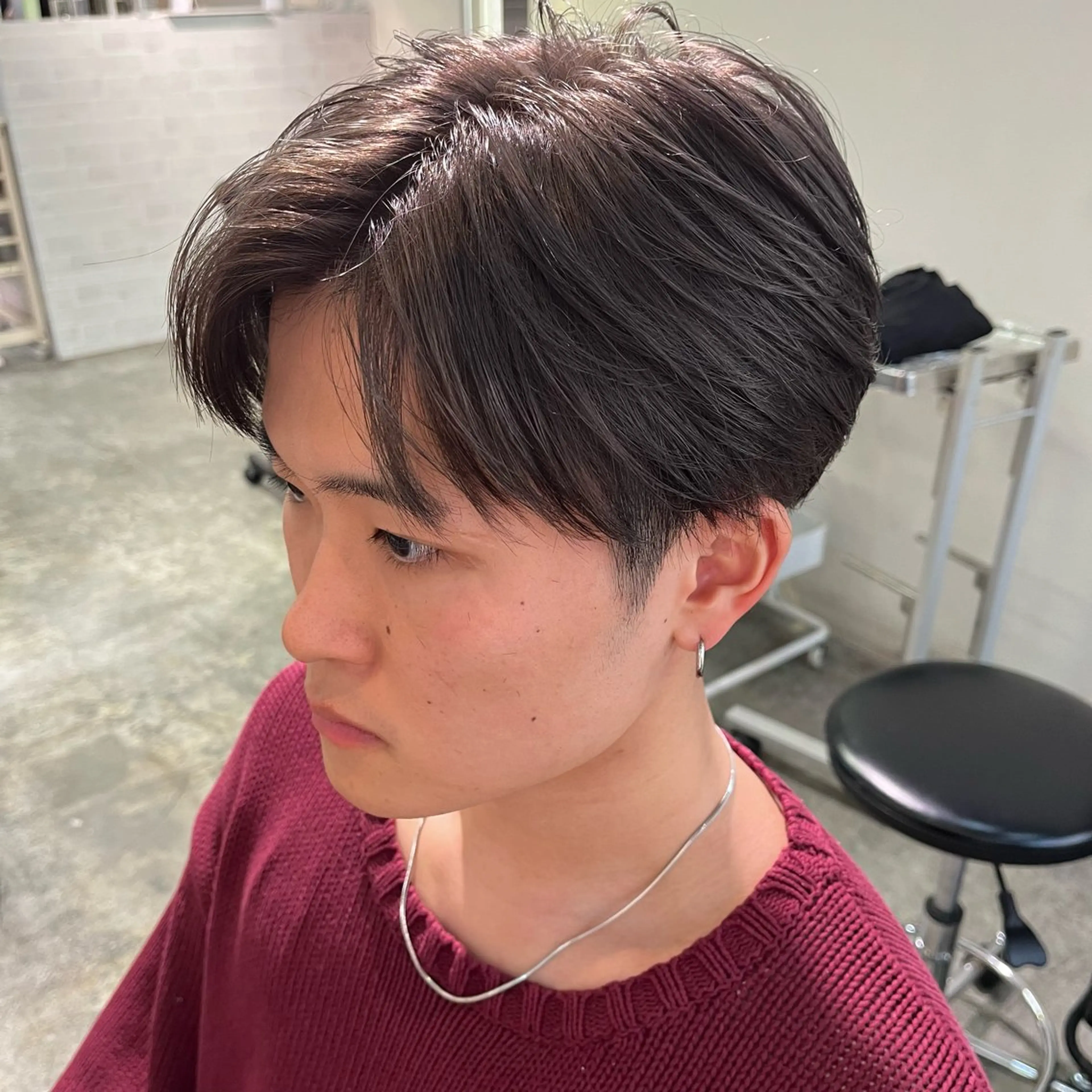 カラー メンズ カット ヘアカラー フェザーパーマ🌙 毛流れ yuzukiのヘアスタイル