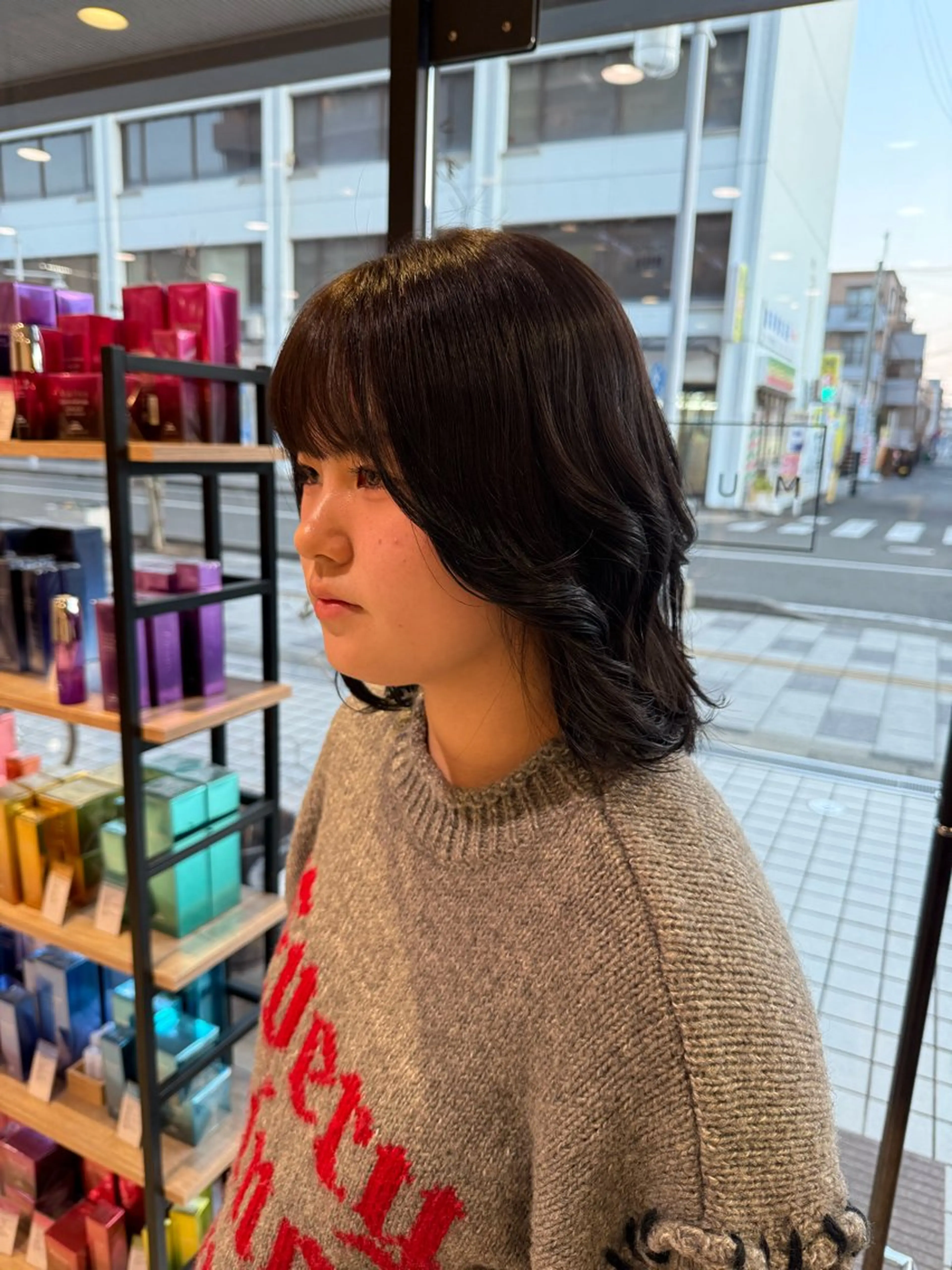 ミディアム カラー ヘアカラー レイヤー/似合わせ/ yuan⟡.·のヘアスタイル