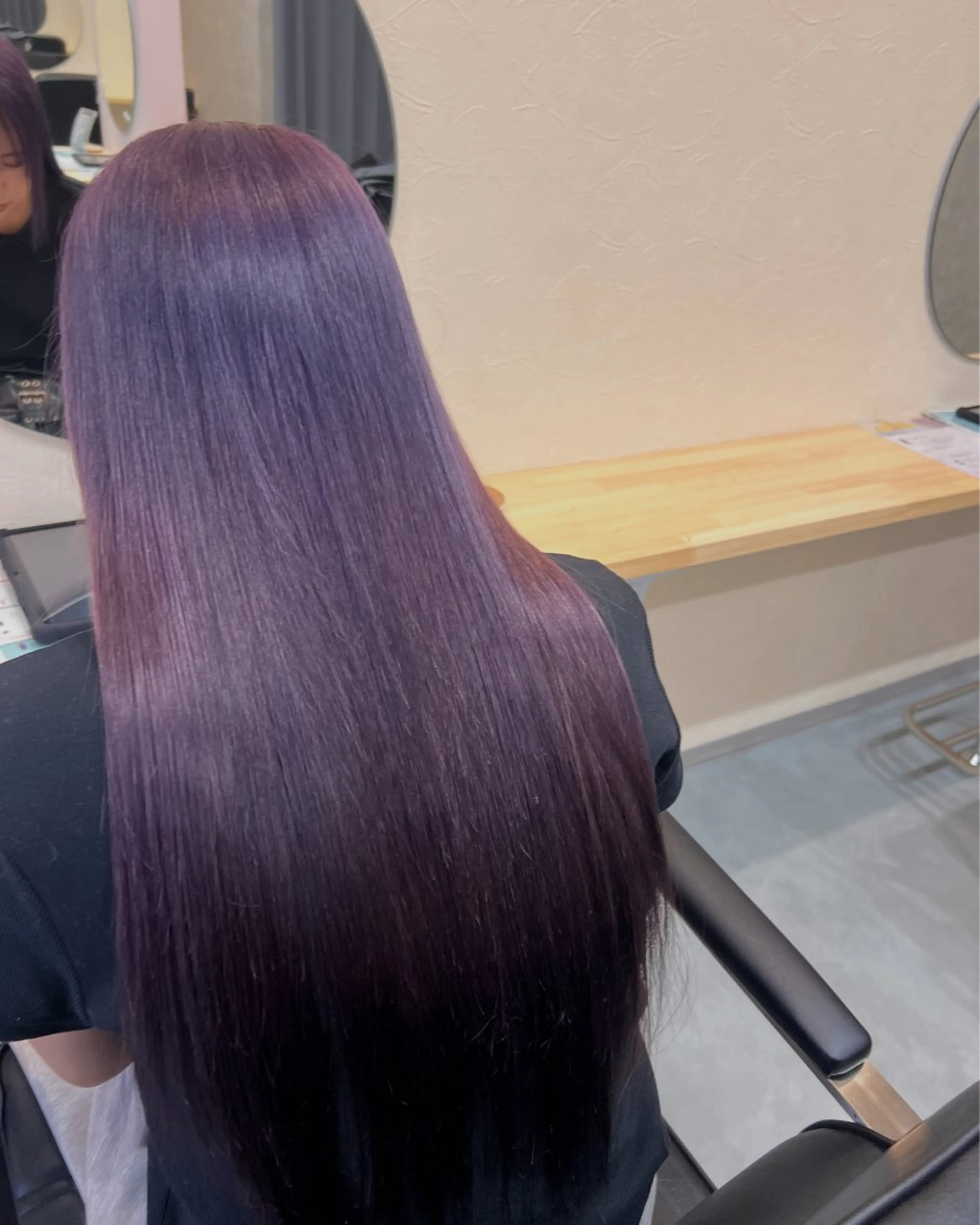 ロング カラー ブリーチ ラベンダーカラー 🎀似合わせカット 🎀透明感カラー💞のヘアスタイル