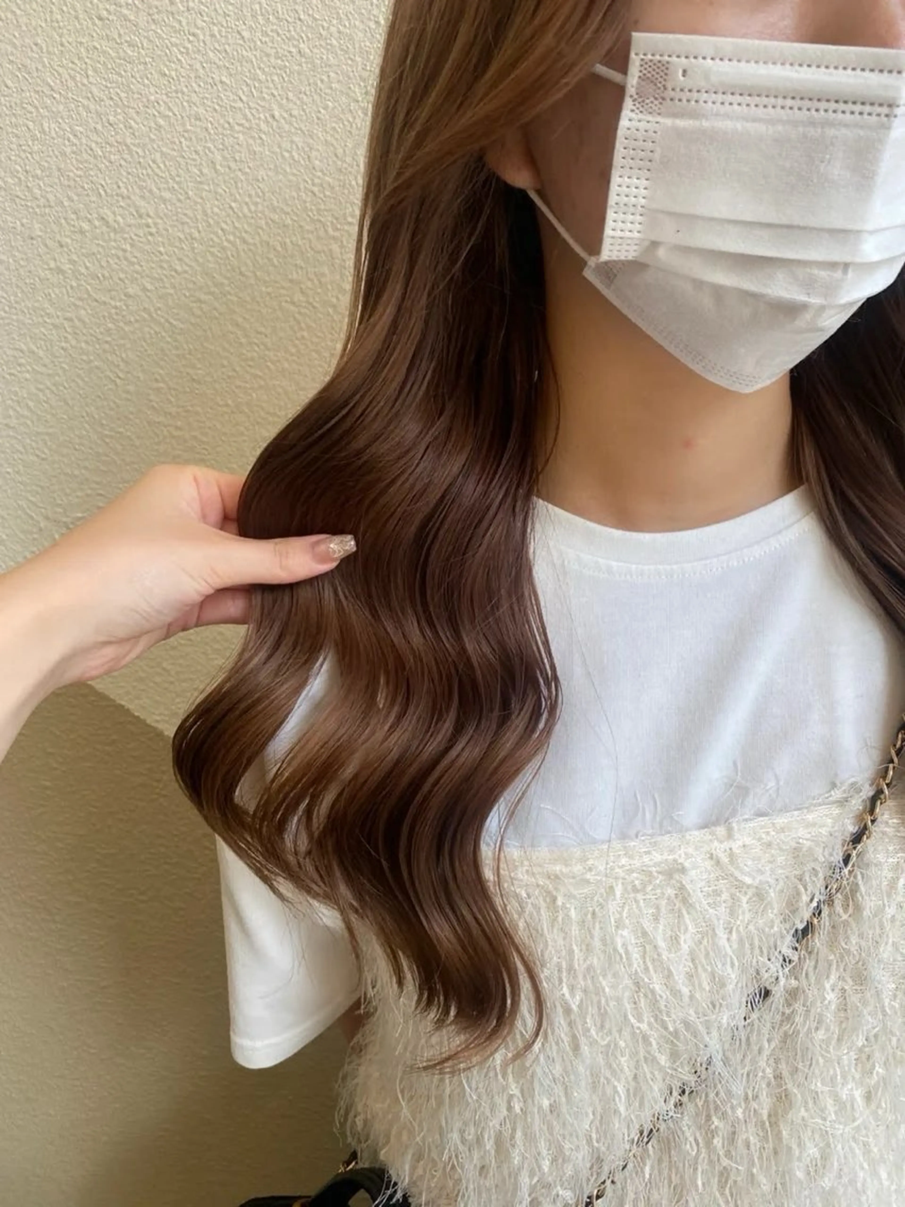 ロング カラー カット ヘアカラー トリートメント 透明感カラー/ 小顔カット/ミヅキのヘアスタイル