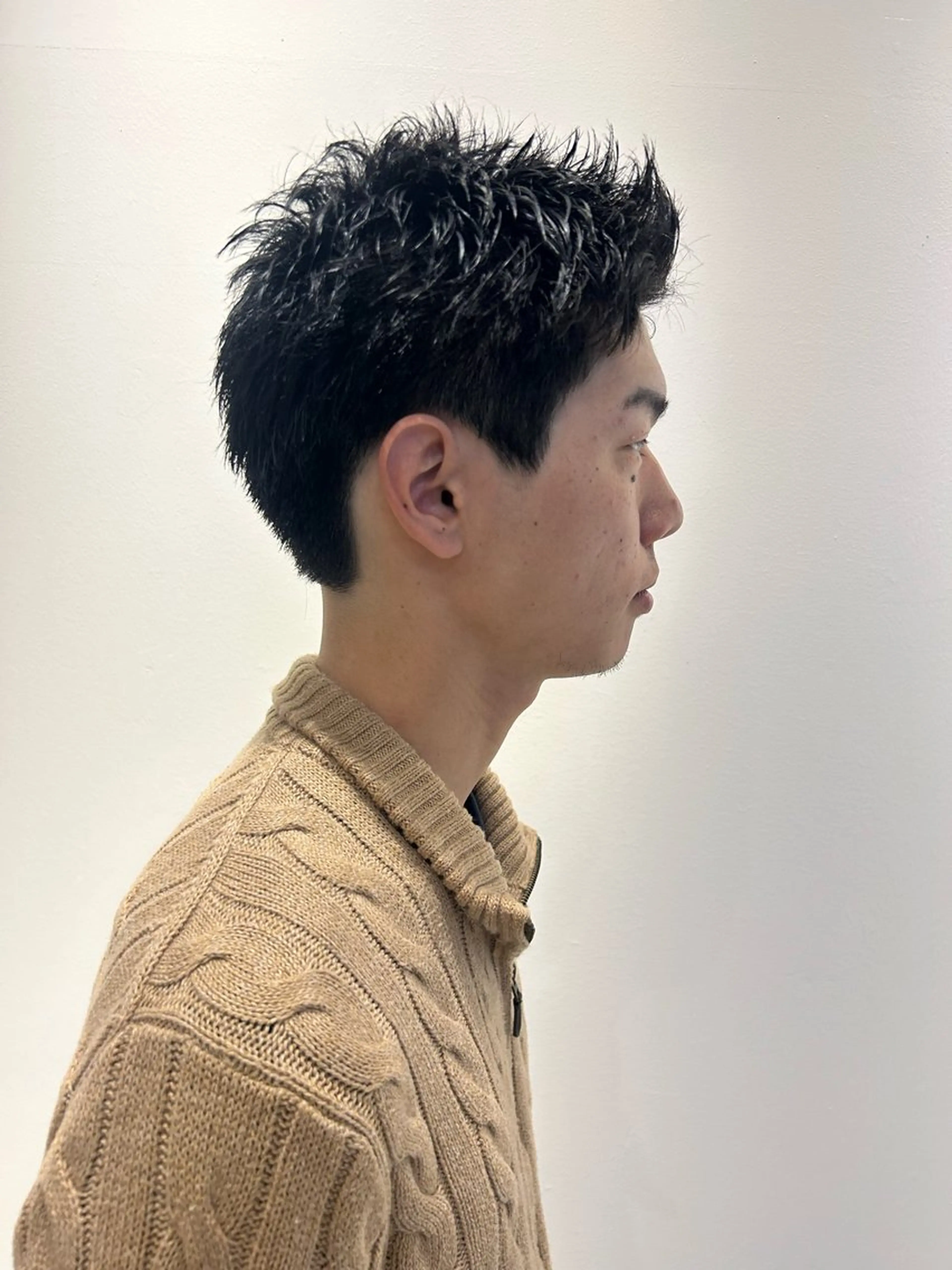 メンズ スパイキーショート 田中 遥陽のヘアスタイル