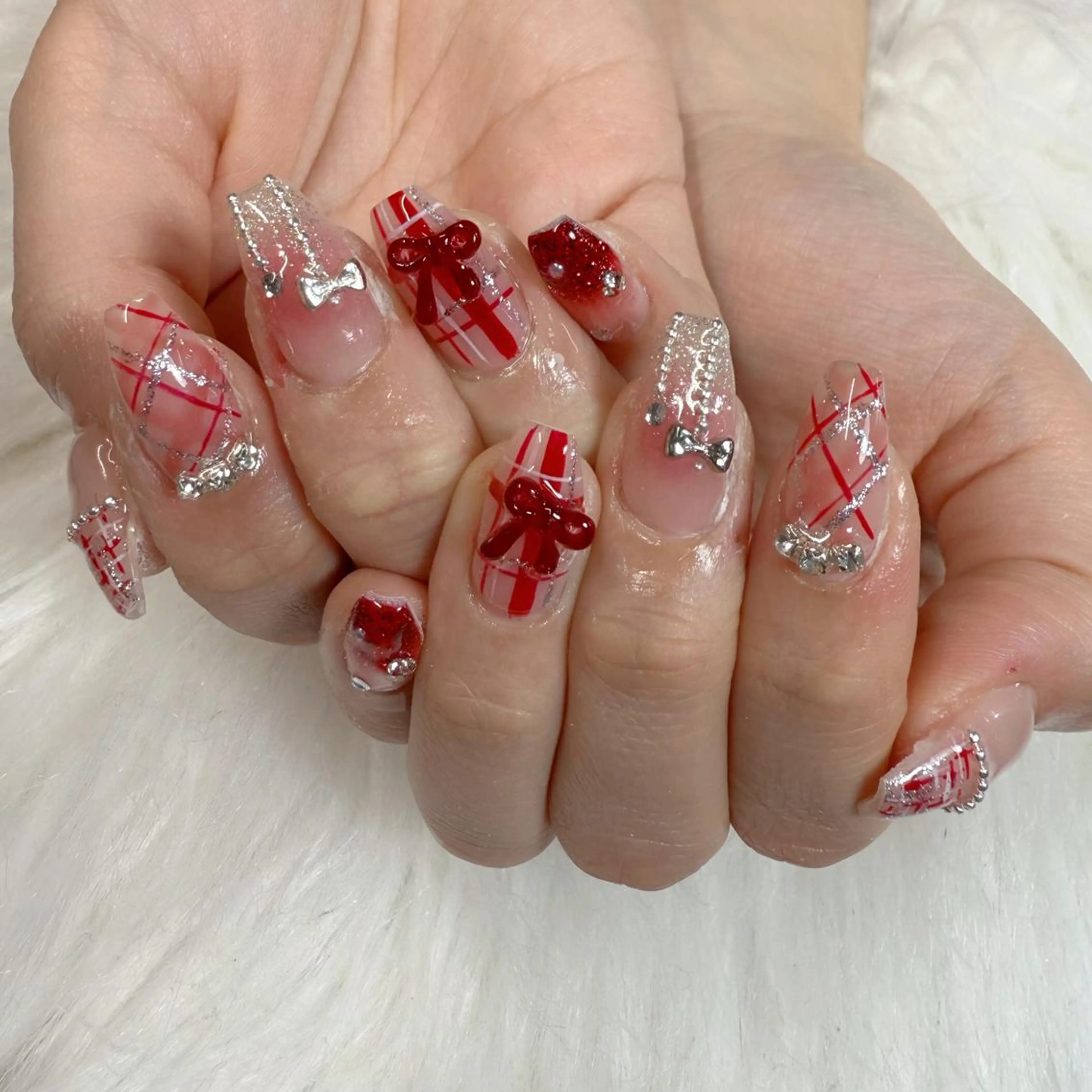 ネイル ハンドネイル 🎀nana🫧 ワンホンネイル🎀のネイルデザイン