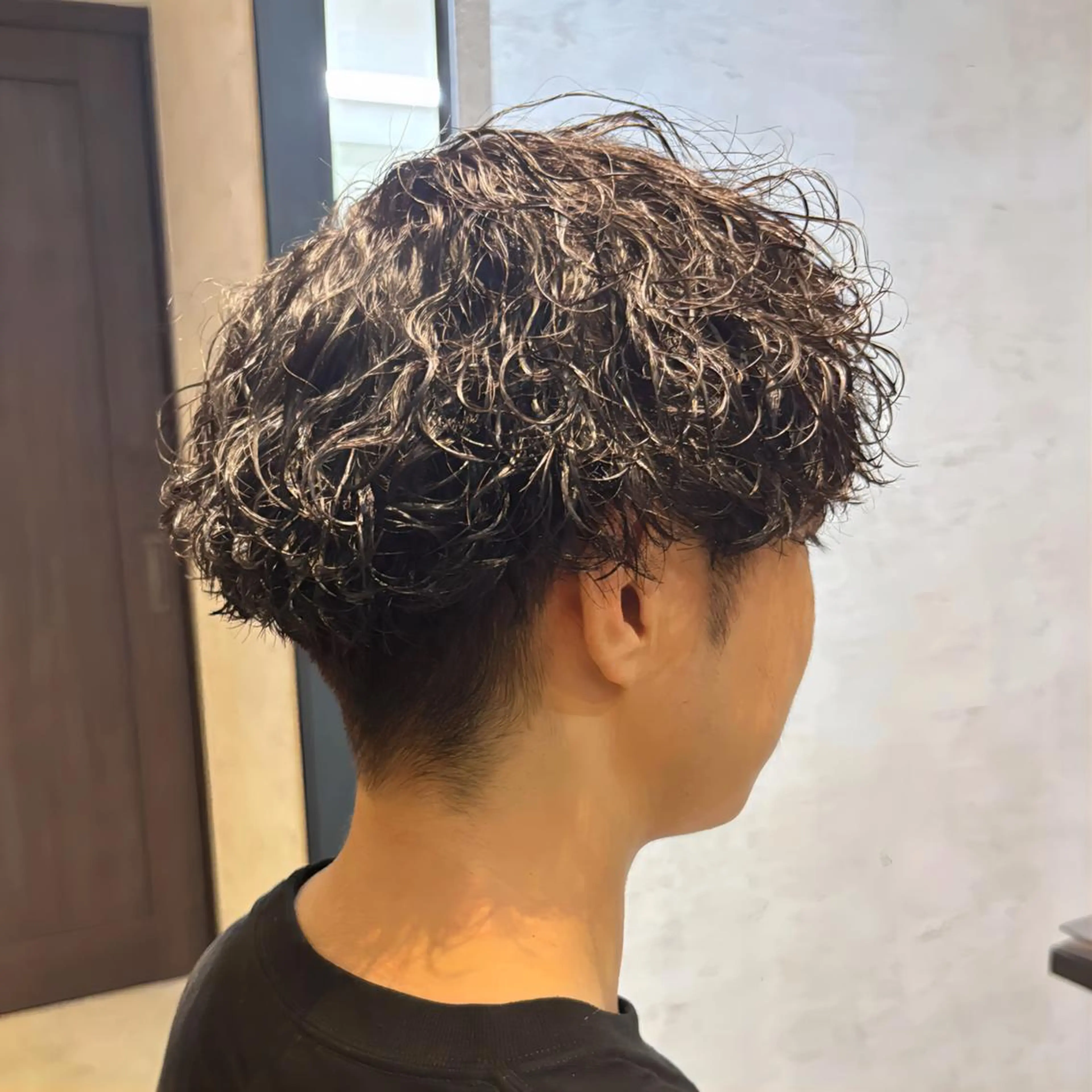 ミディアム カット パーマ ONE.STOP. LABO/メンズのヘアスタイル
