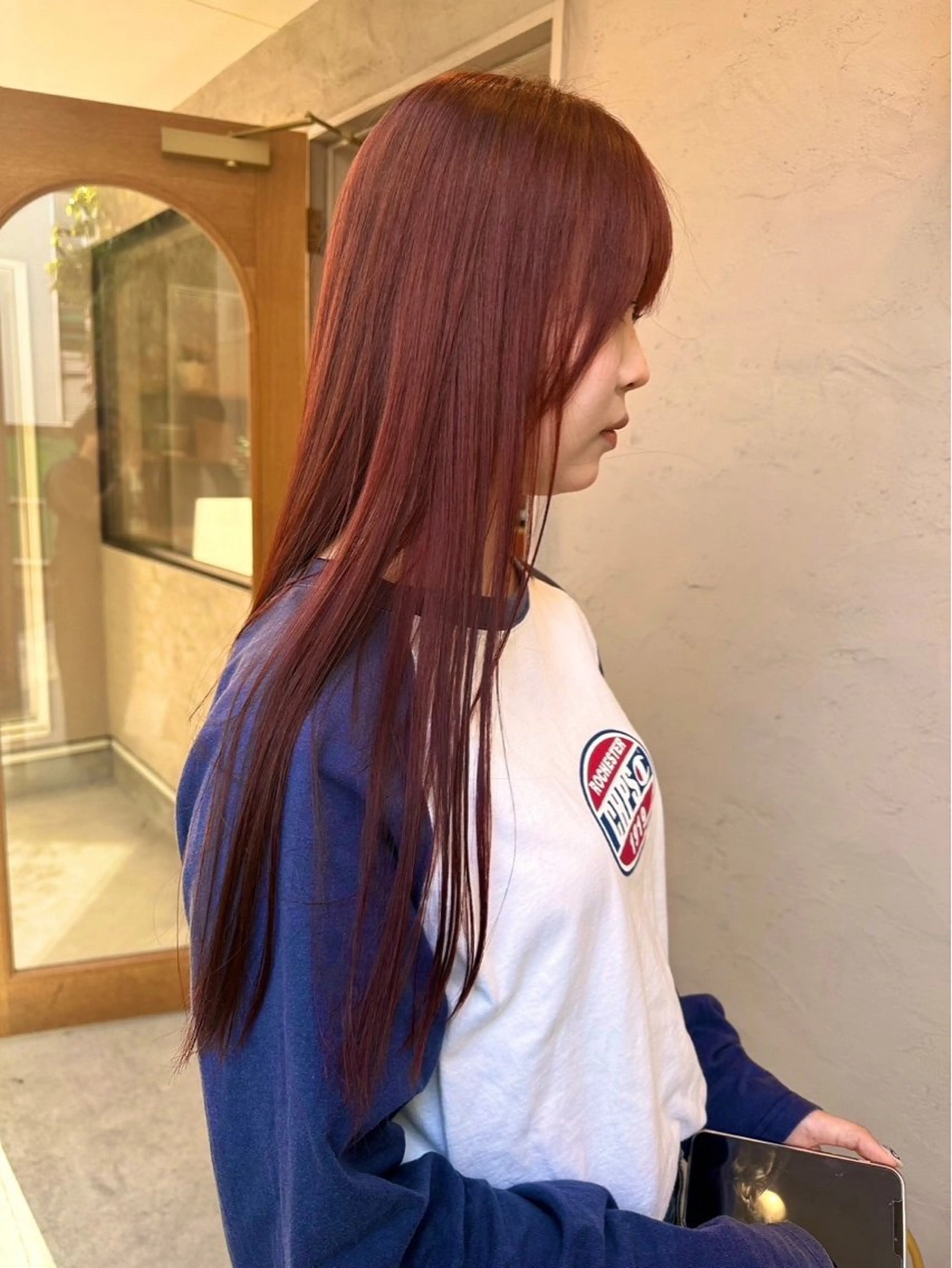 ロング カラー 西村 錬之介のヘアスタイル