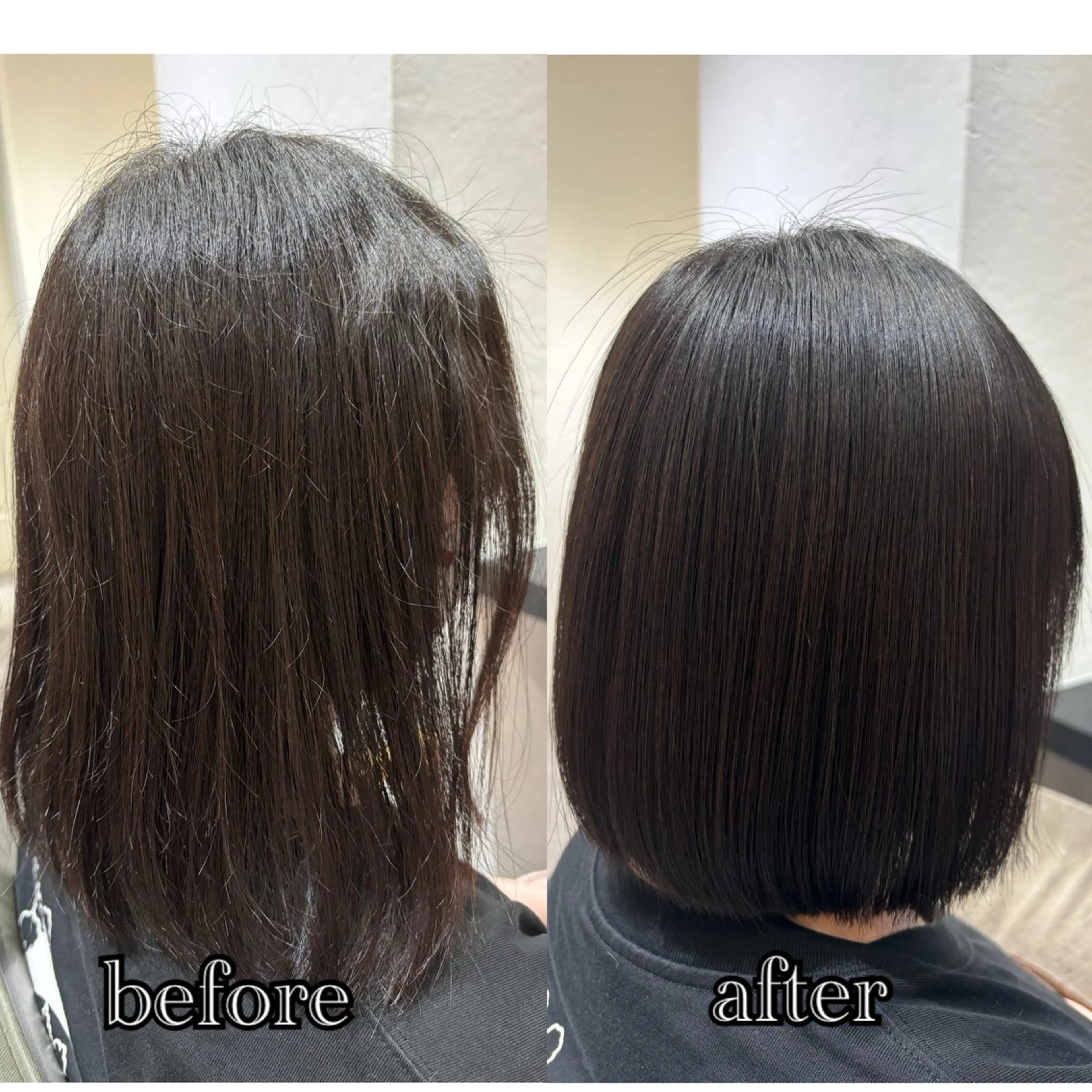 ショート ✨似合わせボブ✨ 縮毛矯正のヘアスタイル