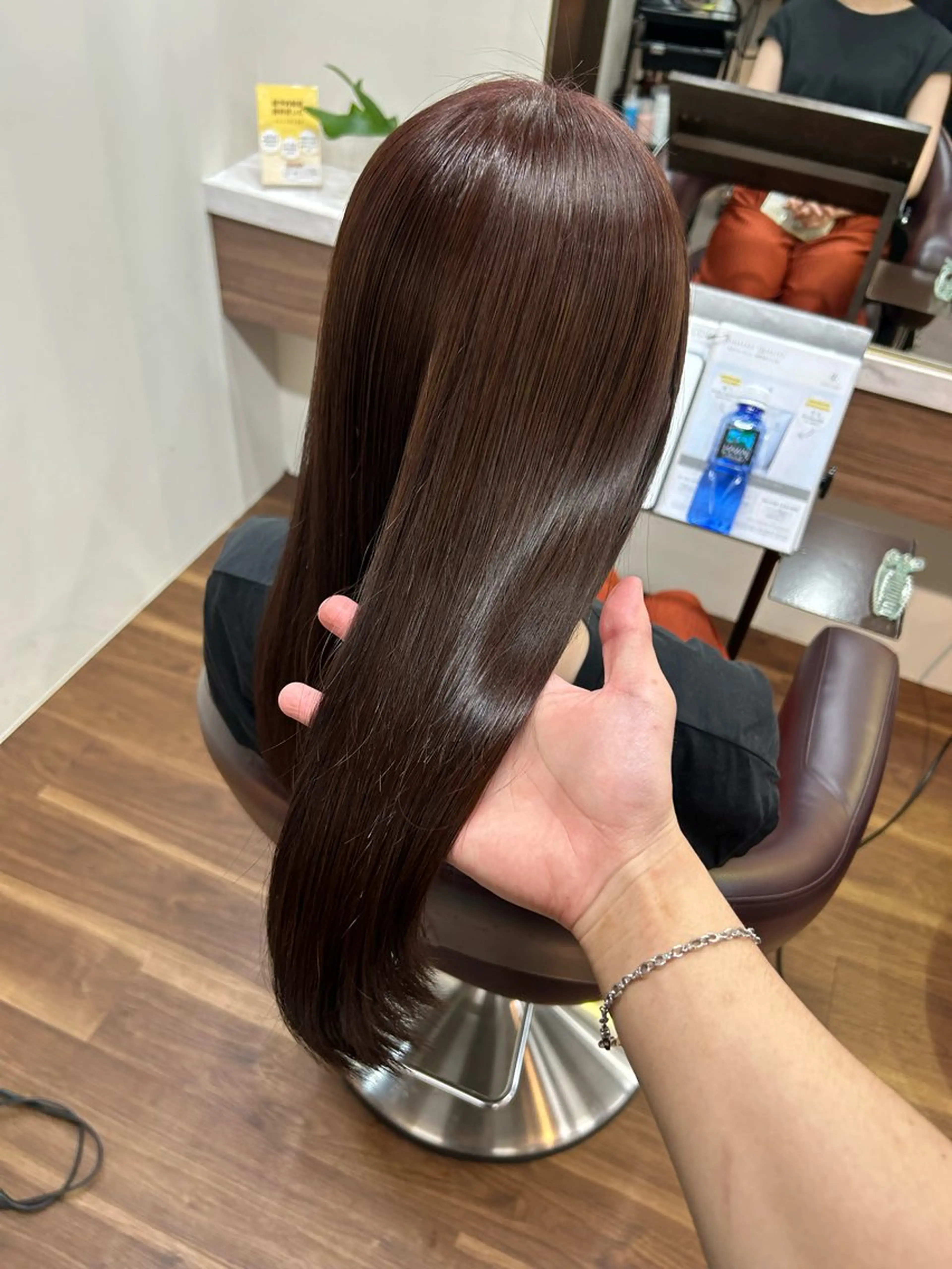 ロング カラー ベージュカラー 透明感カラー ピンクカラー ピンクベージュ 野上 晃生のヘアスタイル