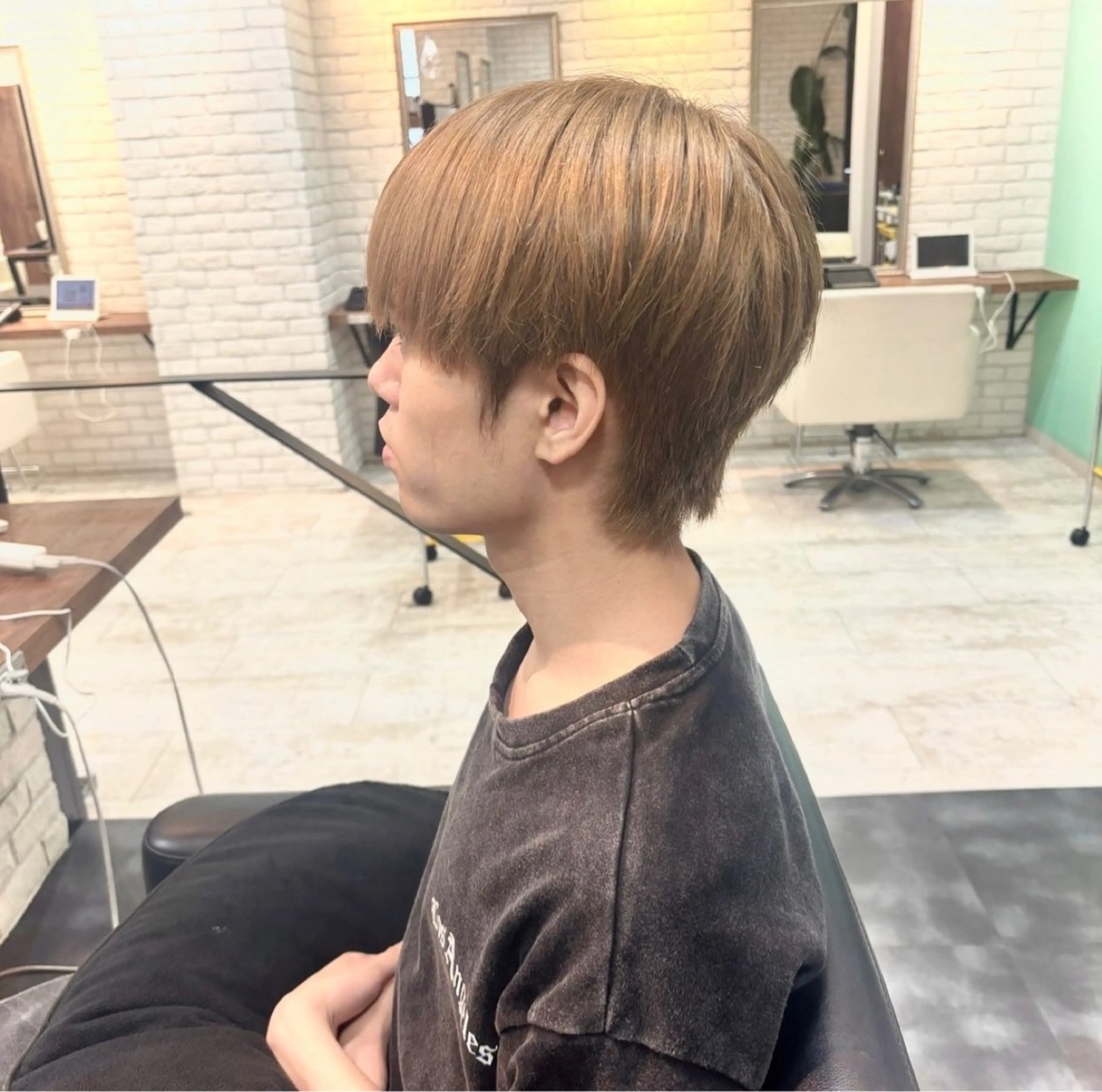 メンズ カット 髪質改善縮毛５０％ OFF/吉田 響歌♡のヘアスタイル