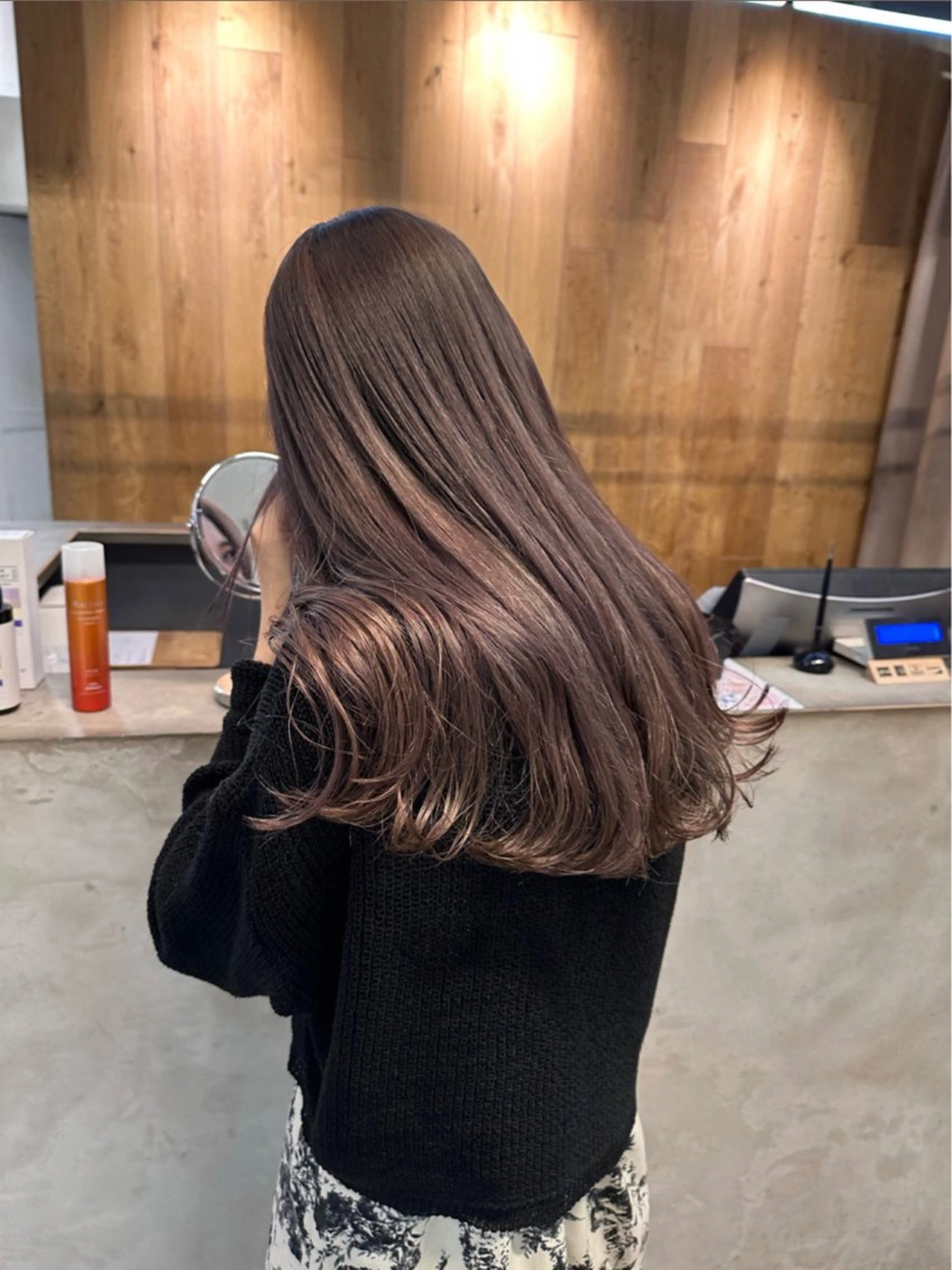 ロング カラー ブリーチ ハイトーンカラー ブリーチなしカラー ボブ ロング REINA☁️透明感 カラー/ぷつっと♡のヘアスタイル