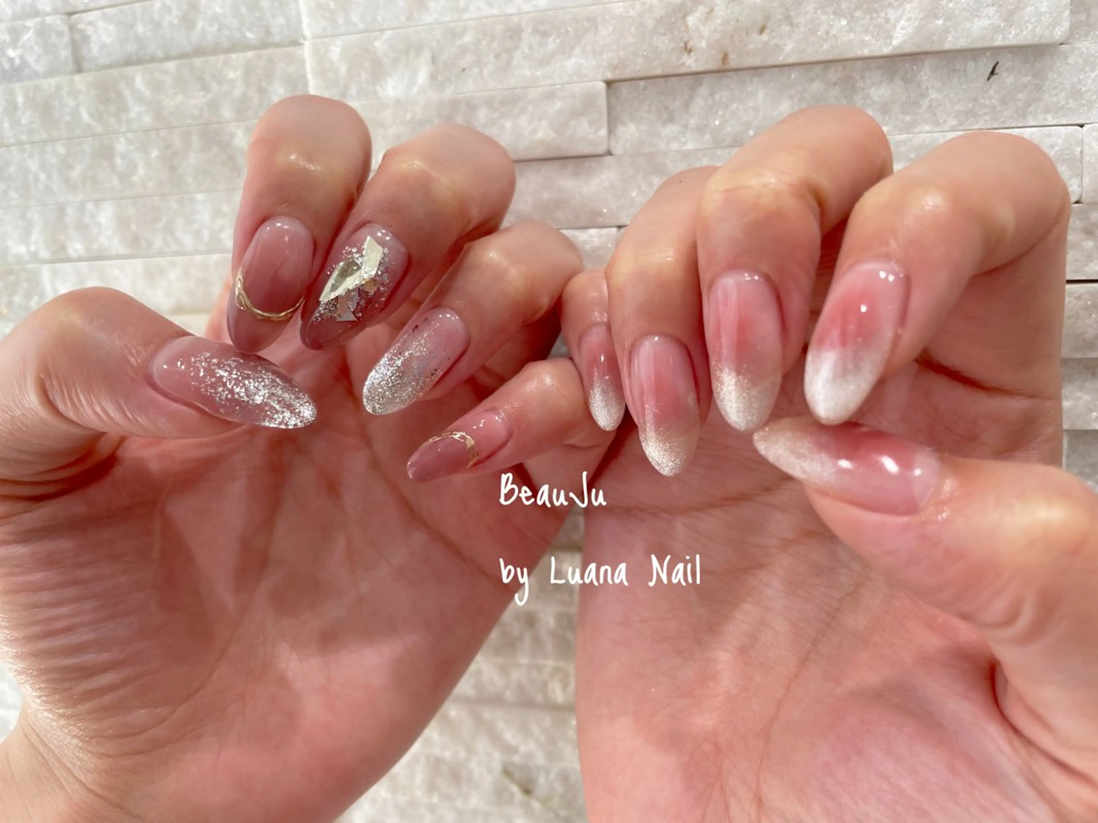 ネイル ミラーネイル ハンドネイル BeauJu by Luana Nailのネイルデザイン