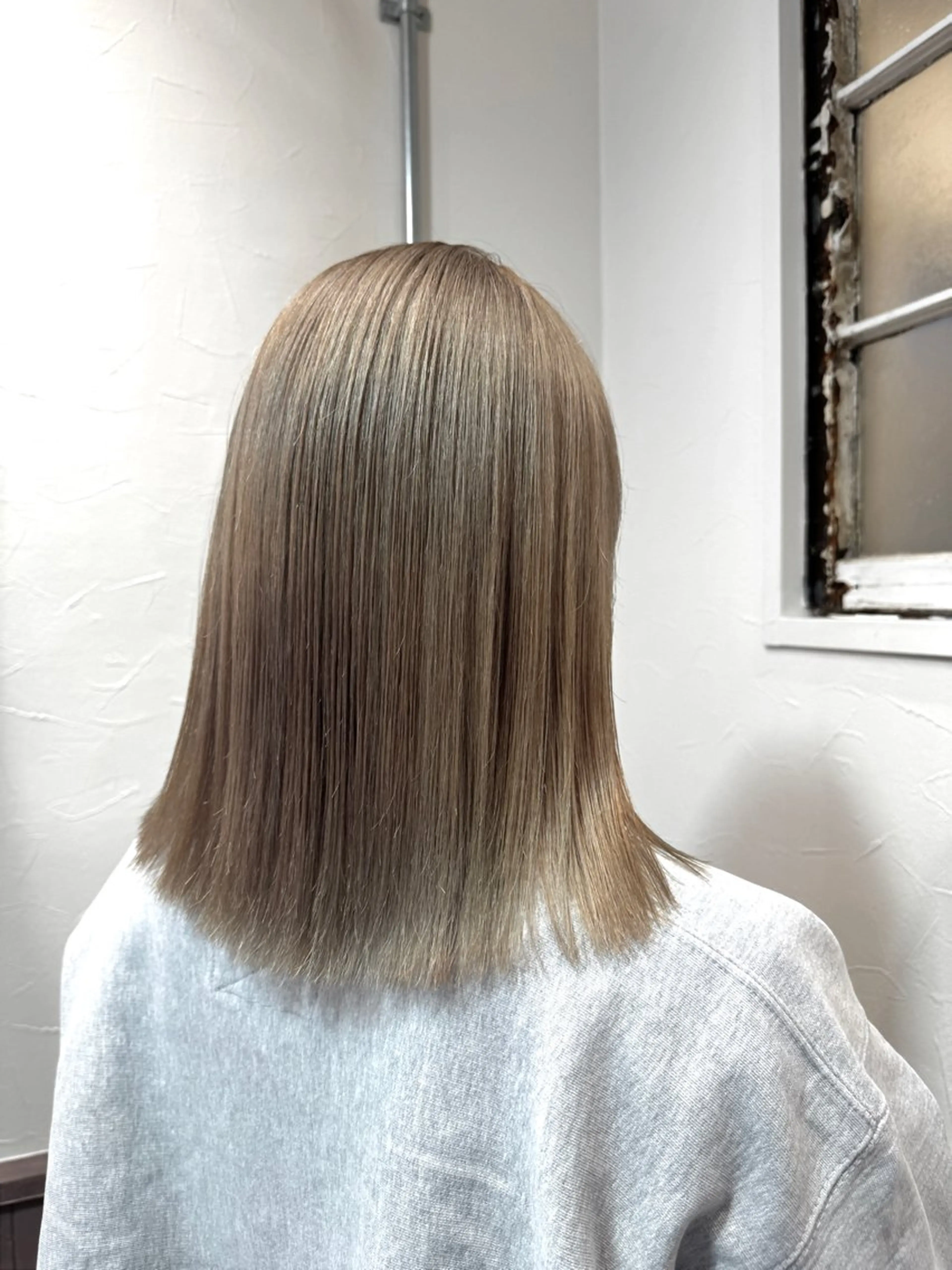 ミディアム カラー カット ヘアカラー トリートメント 矢場町/ダブルカラー /レイヤー/アリサのヘアスタイル