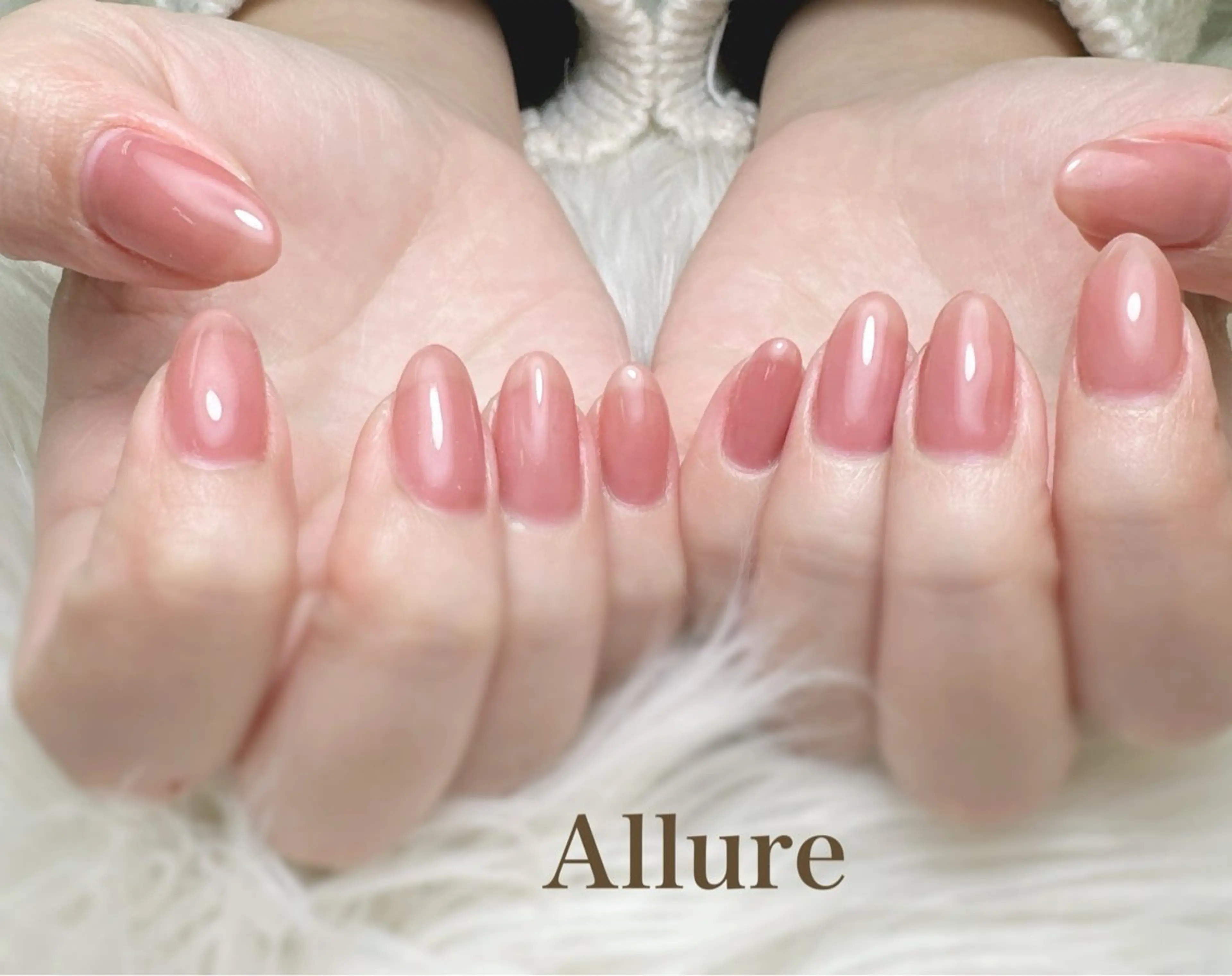 ネイル ジェルネイル ワンカラーネイル ハンドネイル Allure Yuuのネイルデザイン