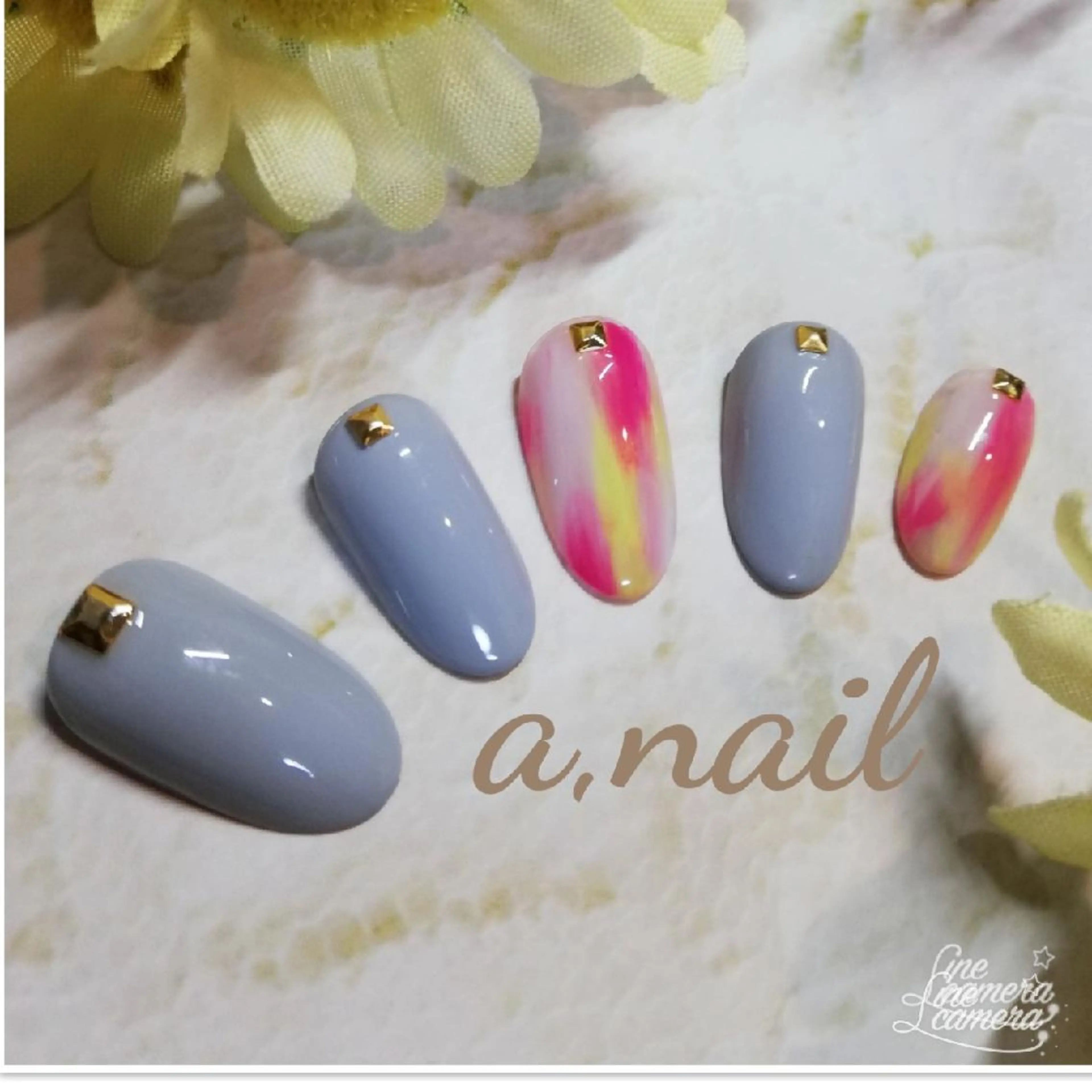 ネイル フレンチネイル 大理石ネイル(マーブル) ストーンネイル ネイルサロン エーネイルのネイルデザイン