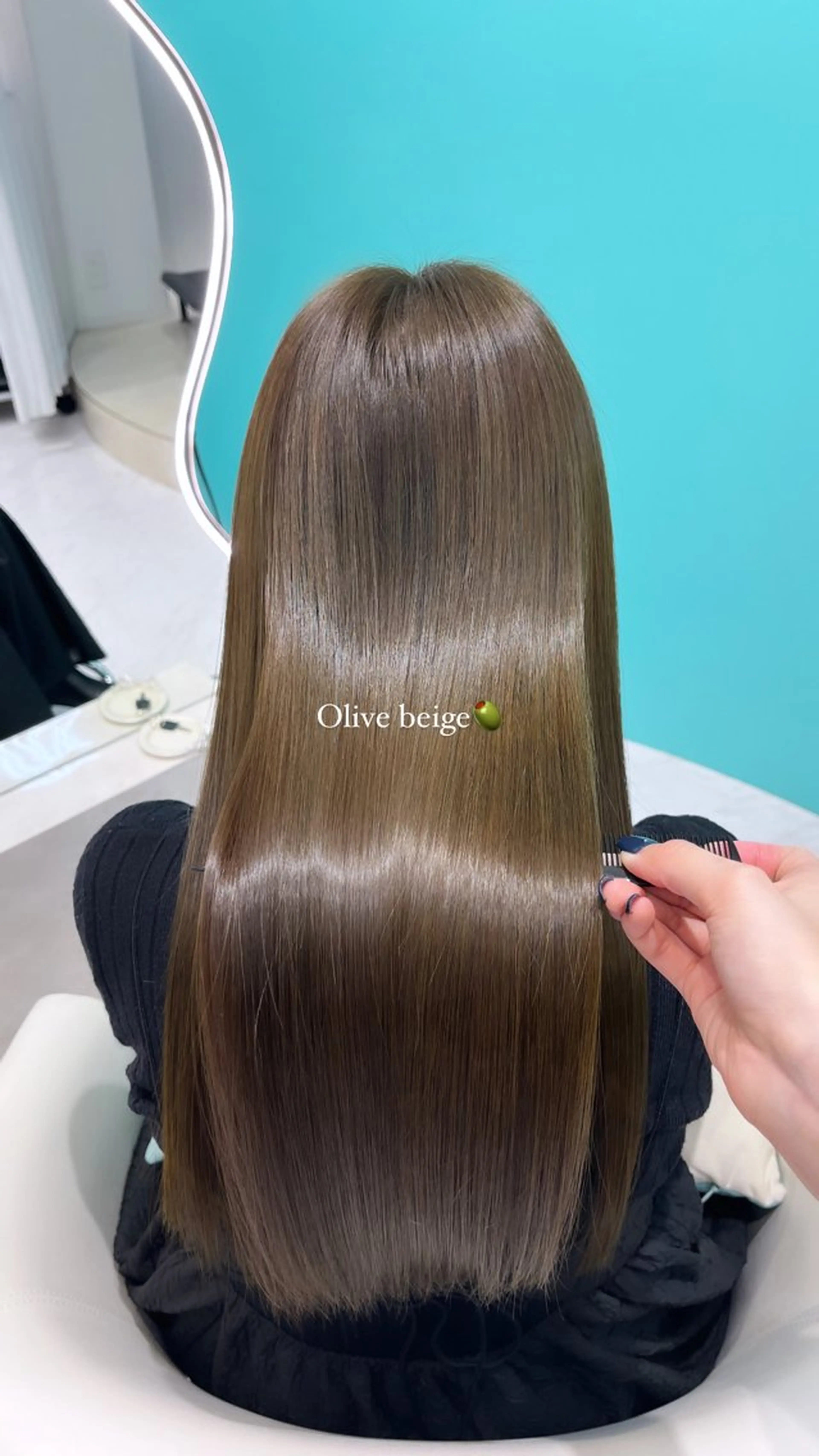 【ミニモ限定価格🍒】韓国前髪・顔周りカット➕うる艶ワンカラー➕髪質改善トリートメント👼🏻🩷の写真