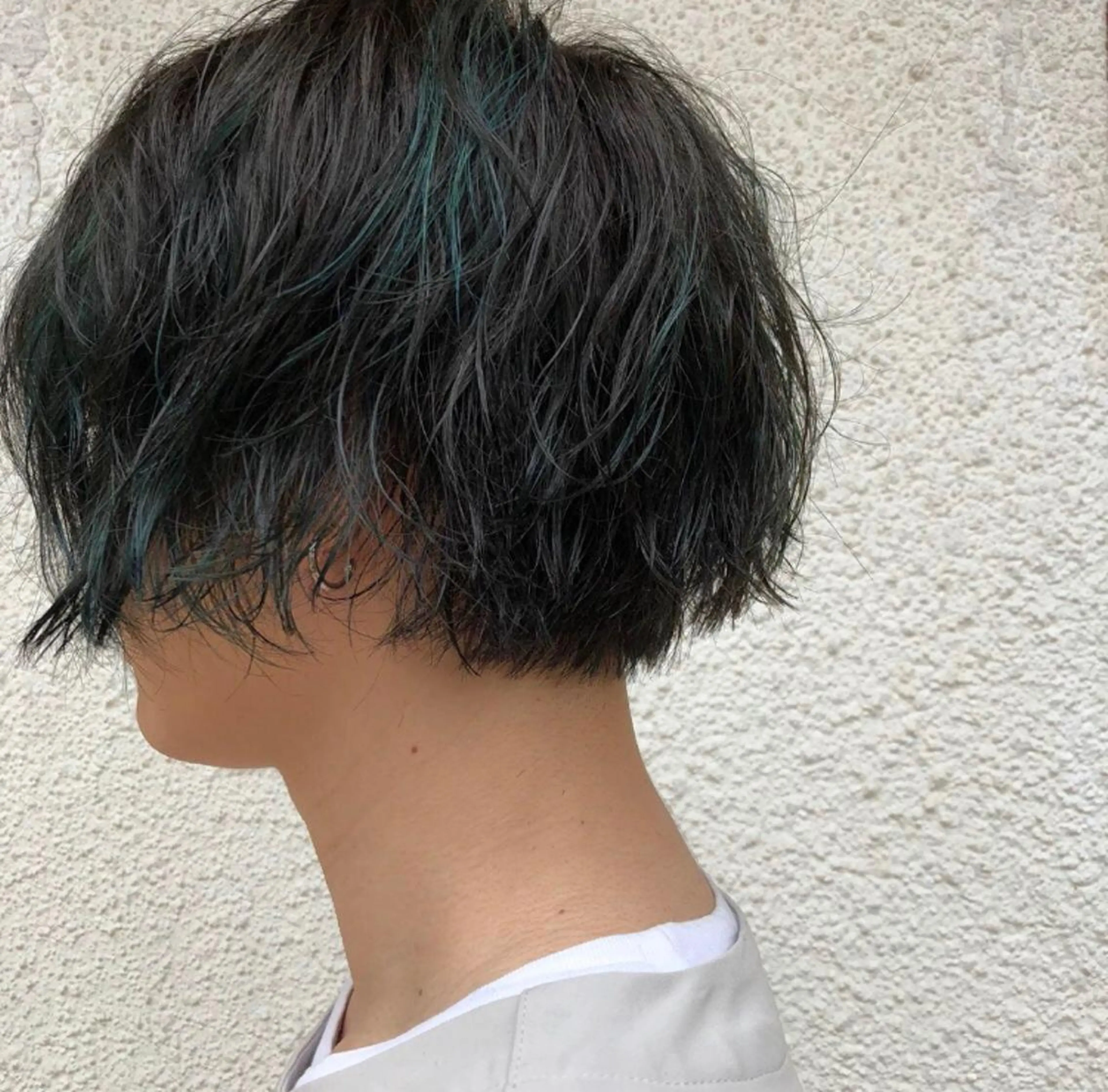 ショート カラー パーマ メンズ ニュアンスパーマ/ レイヤー/茶屋町のヘアスタイル