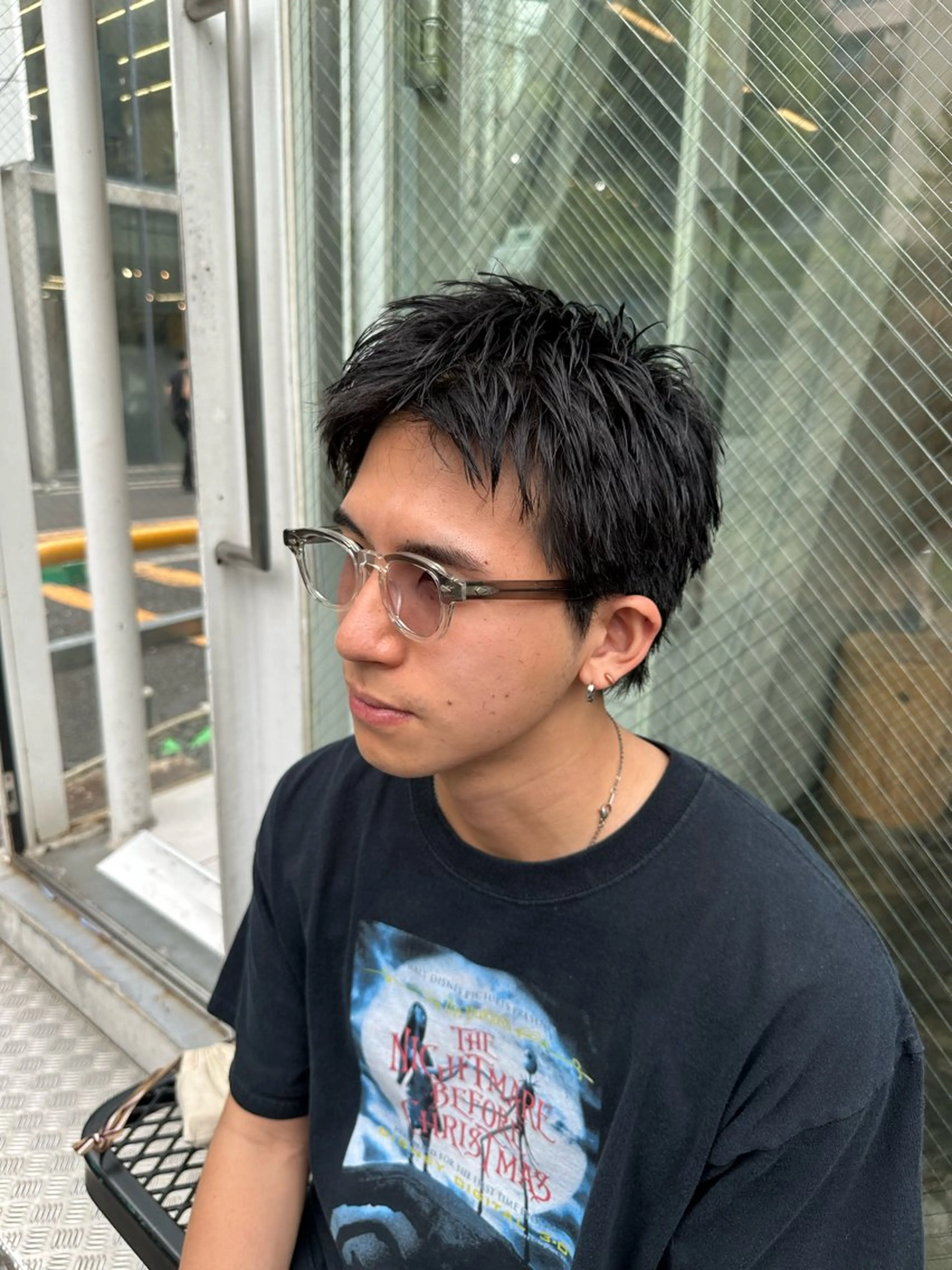 ショート メンズ 刈り上げ ショートヘア ツイスパ/メンズ パーマ/歩夢のヘアスタイル