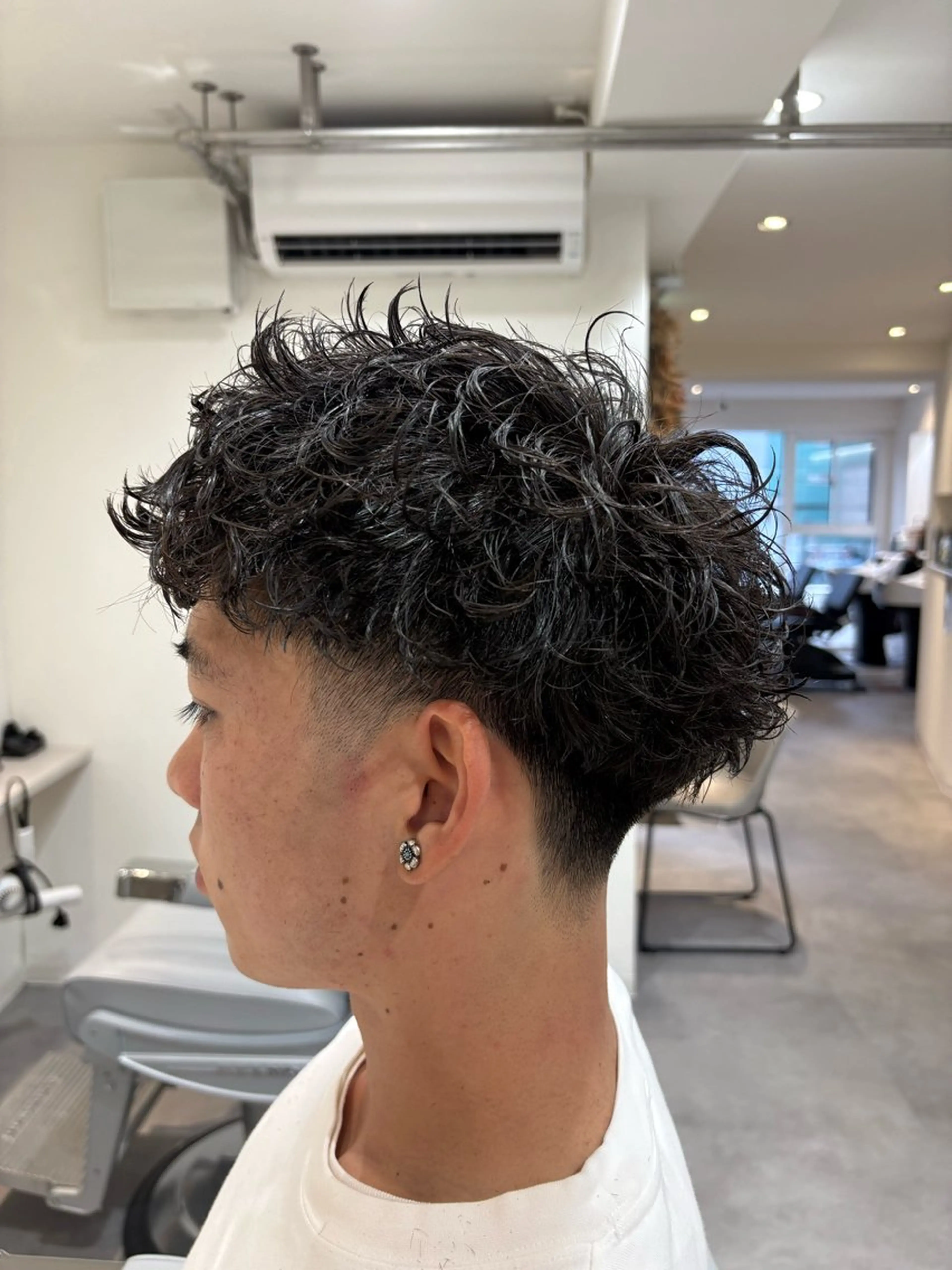 パーマ メンズ メンズパーマ スパイキーショート 深澤 知樹のヘアスタイル