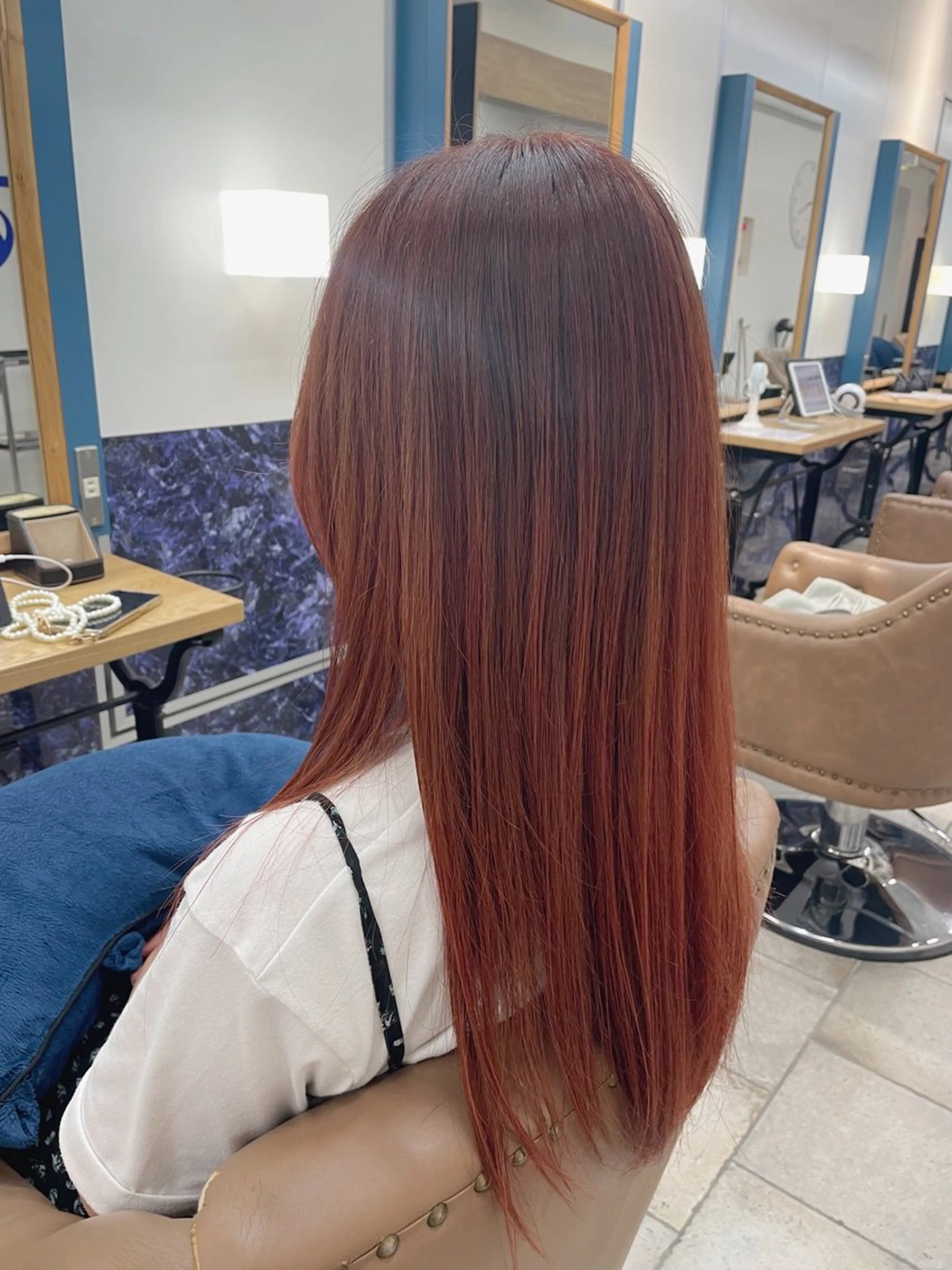 ロング カラー ブリーチ ブリーチなしカラー ヘアカラー トリートメント 🍒透明感カラー/ 艶カラー/さくら🍒のヘアスタイル