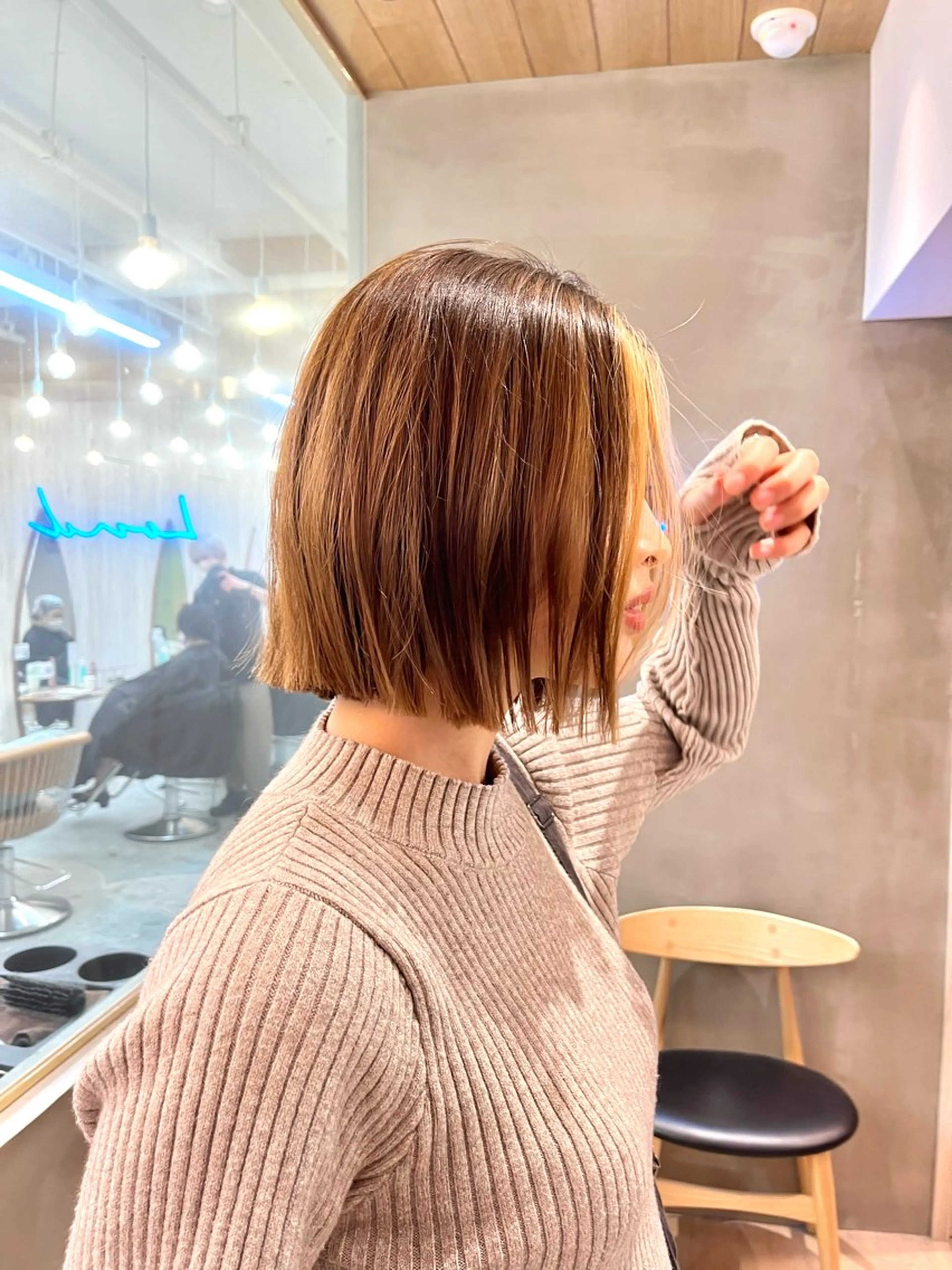 ミディアム カット 縮毛矯正 トリートメント 🩵縮毛矯正/ブリー チ/髪質改善/いつかのヘアスタイル