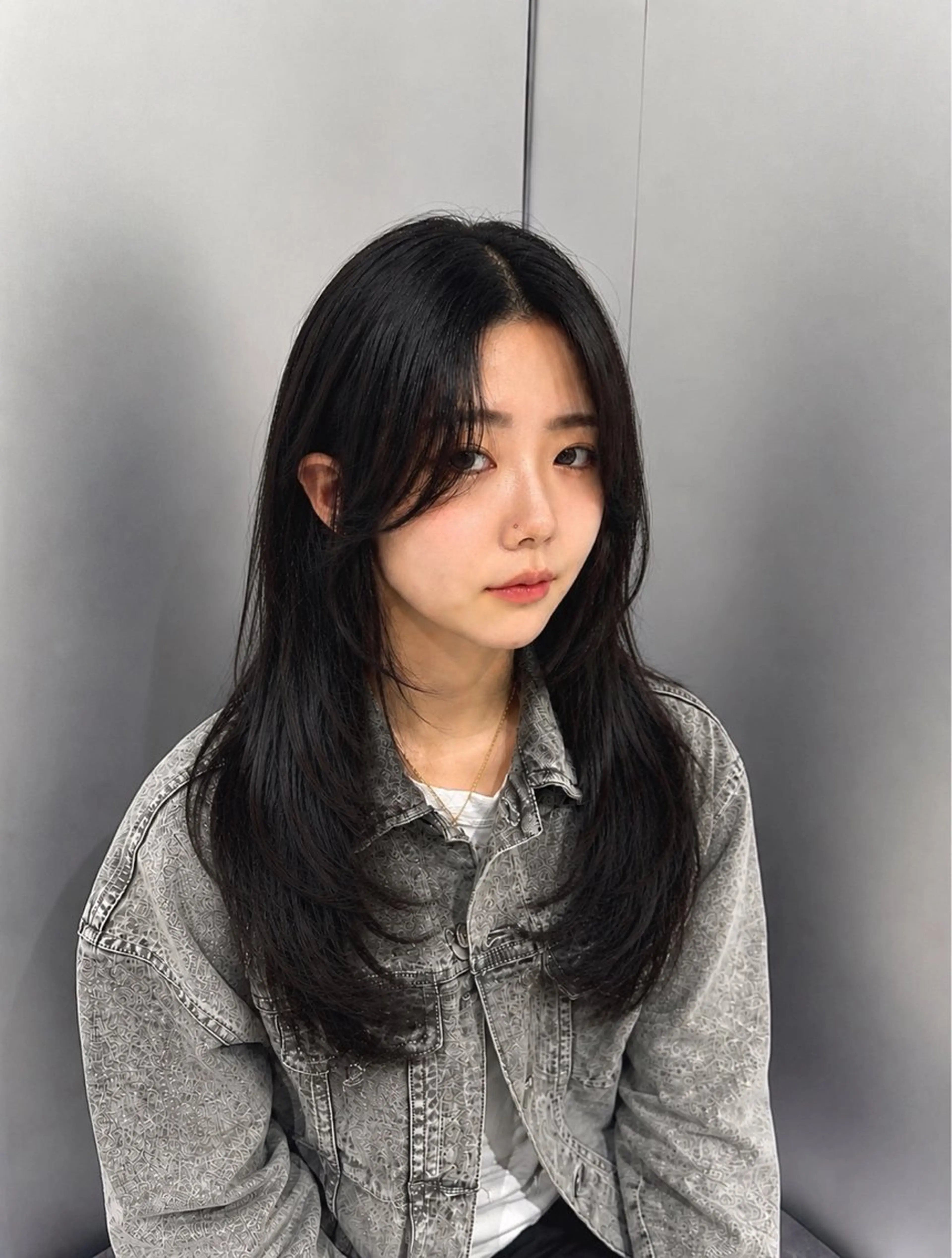 ロング カット ヘアカラー トリートメント 透明感×エクステ× 前髪,顔周り そうまのヘアスタイル