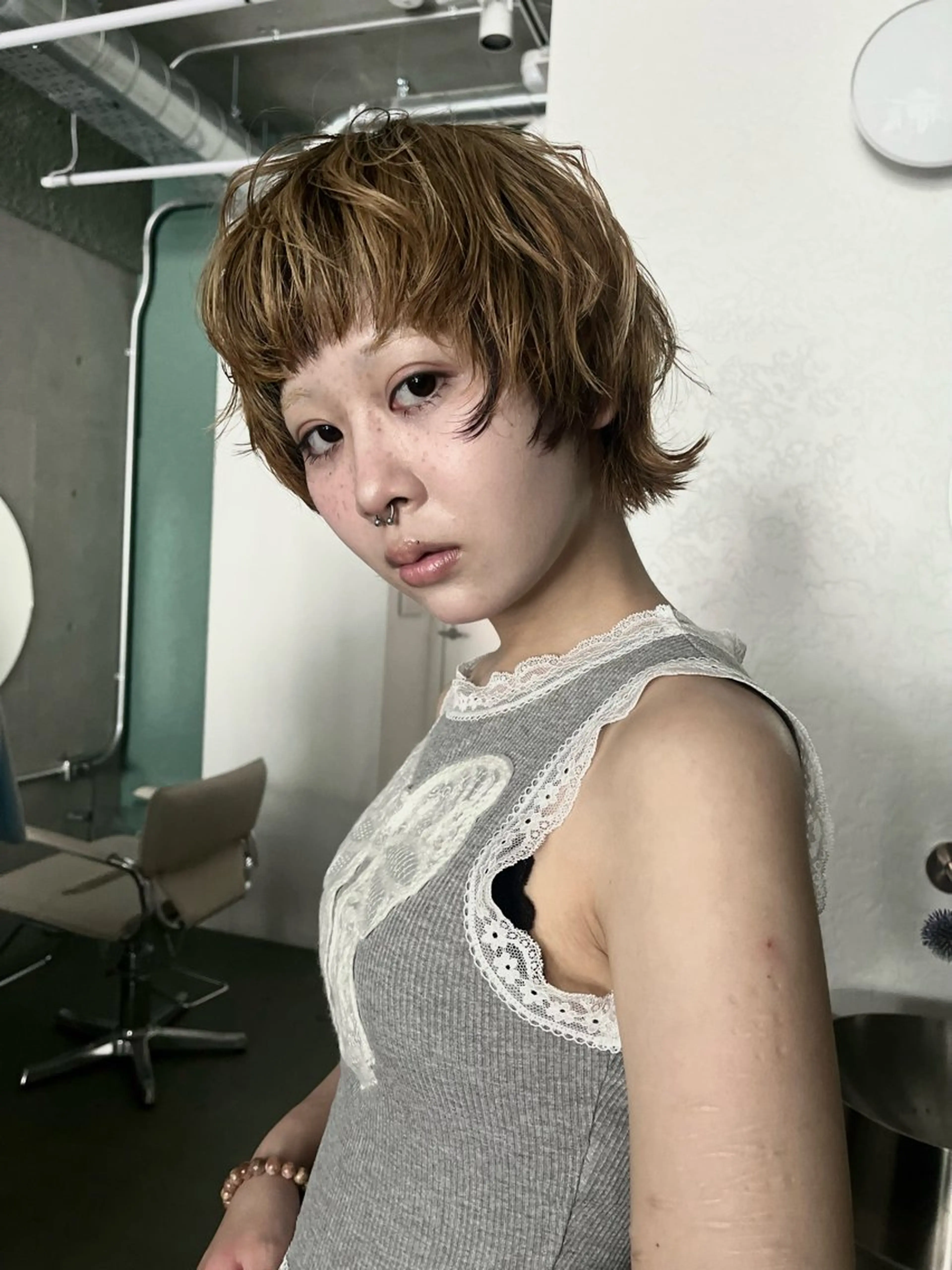 ショート 田中 里奈のヘアスタイル