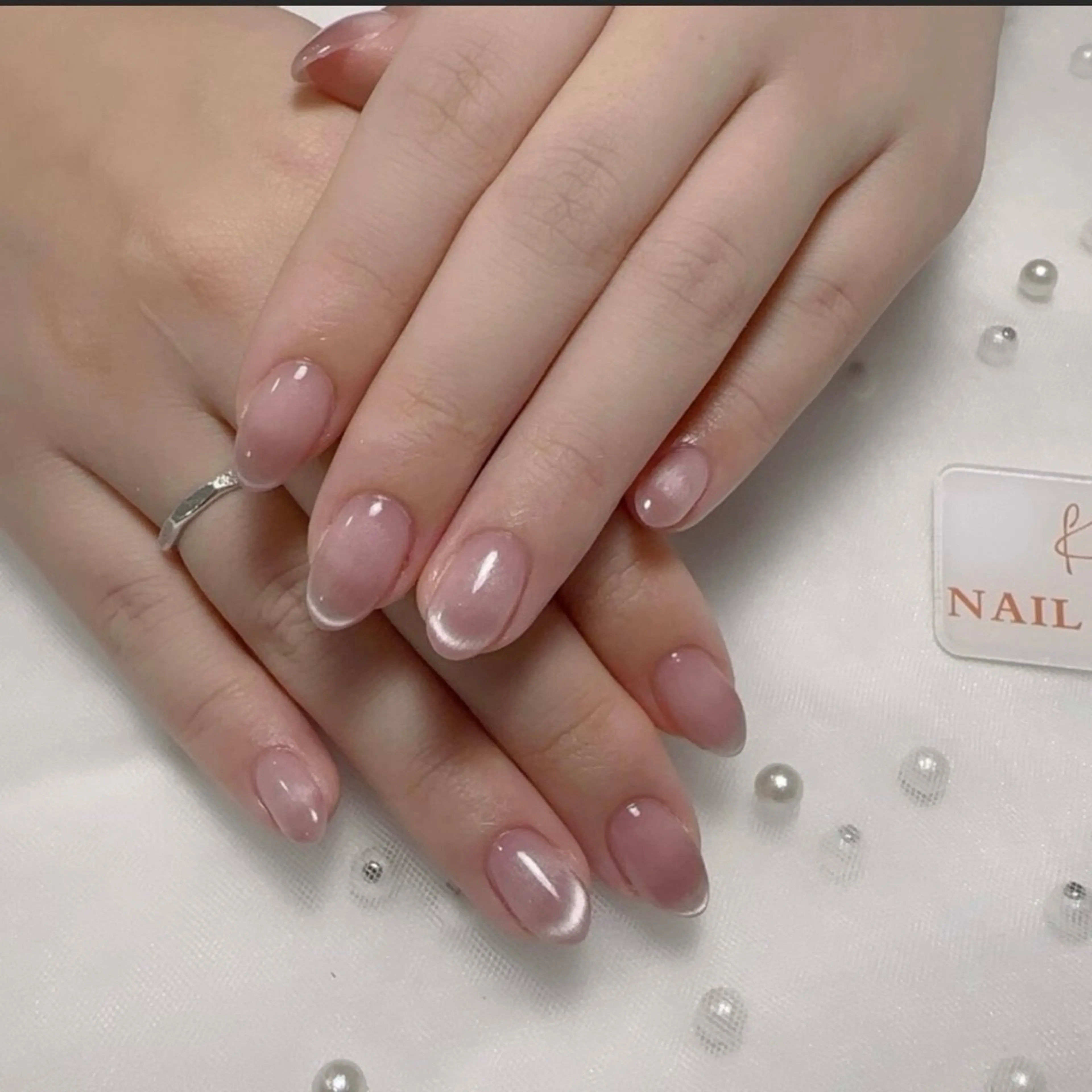 ネイル アートネイル フレンチネイル ジェルネイル グラデーション 韓国ネイル ハンドネイル 💕鈴木ユリ パラジェル/オフ無料のネイルデザイン