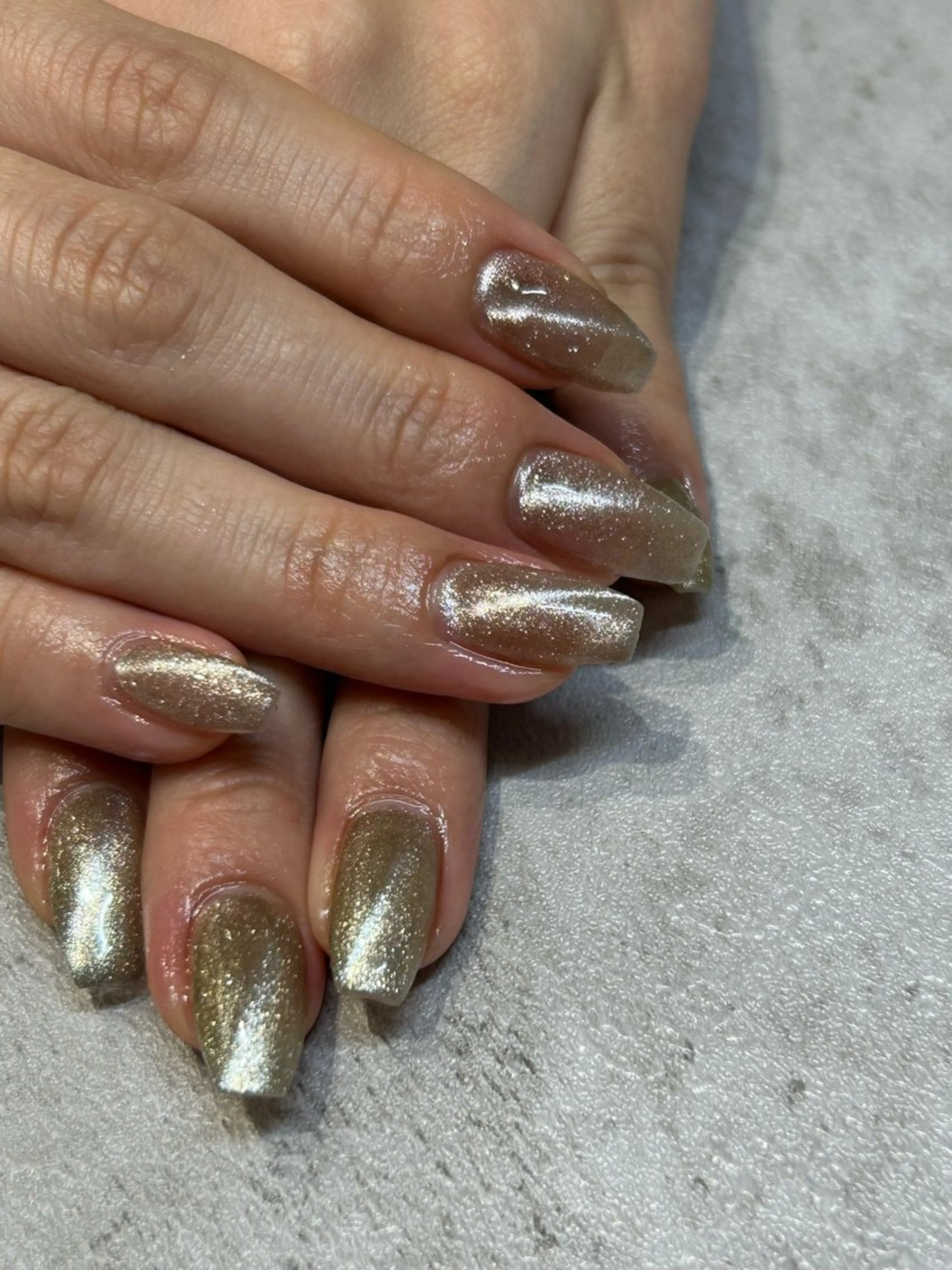 ネイル 長さ出し マグネットネイル プティットシュシュ りつこのネイルデザイン