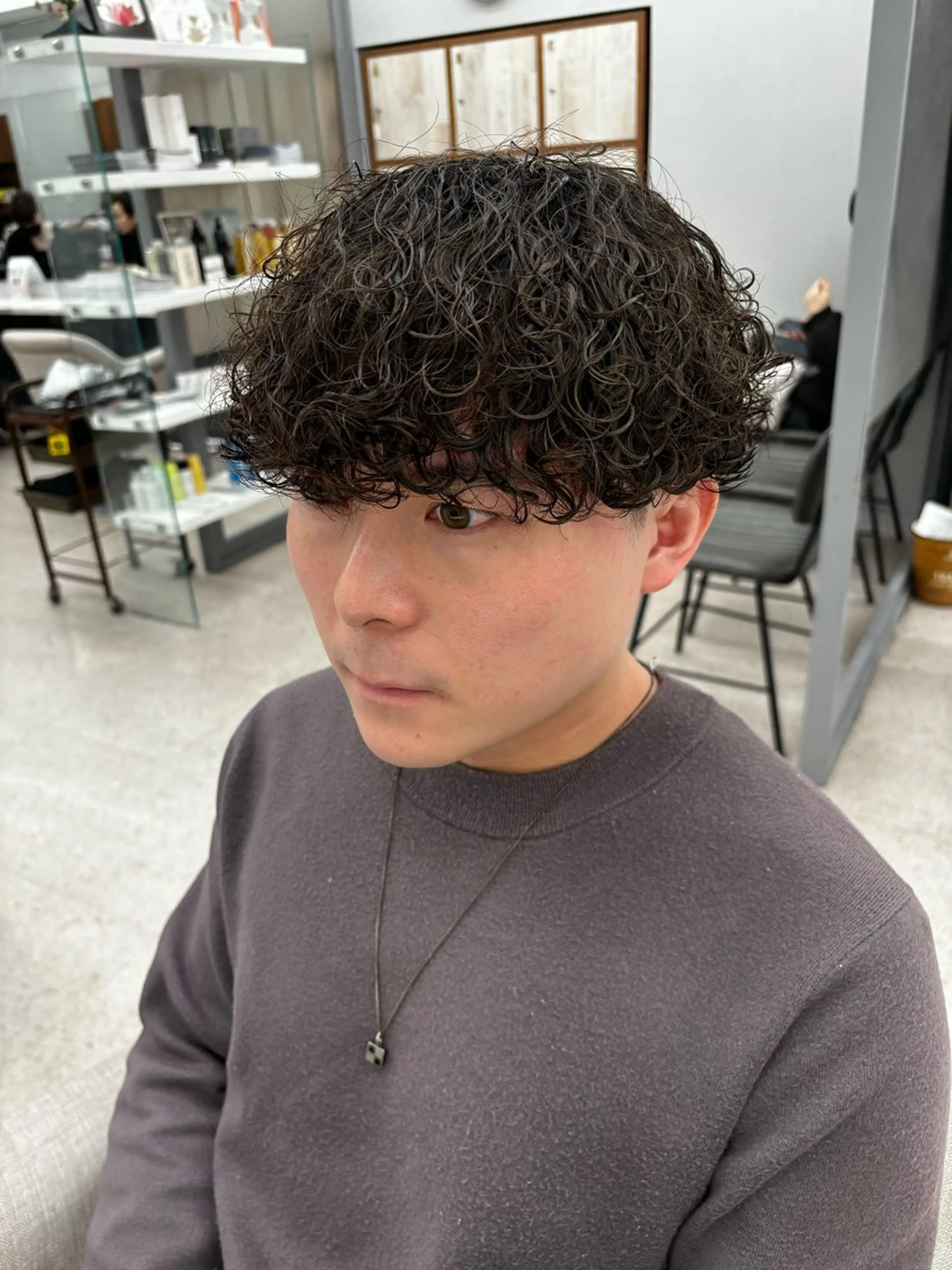 パーマ メンズ カット パーマ 🍐シャドウパーマ メンズ特化/守岡🍐のヘアスタイル