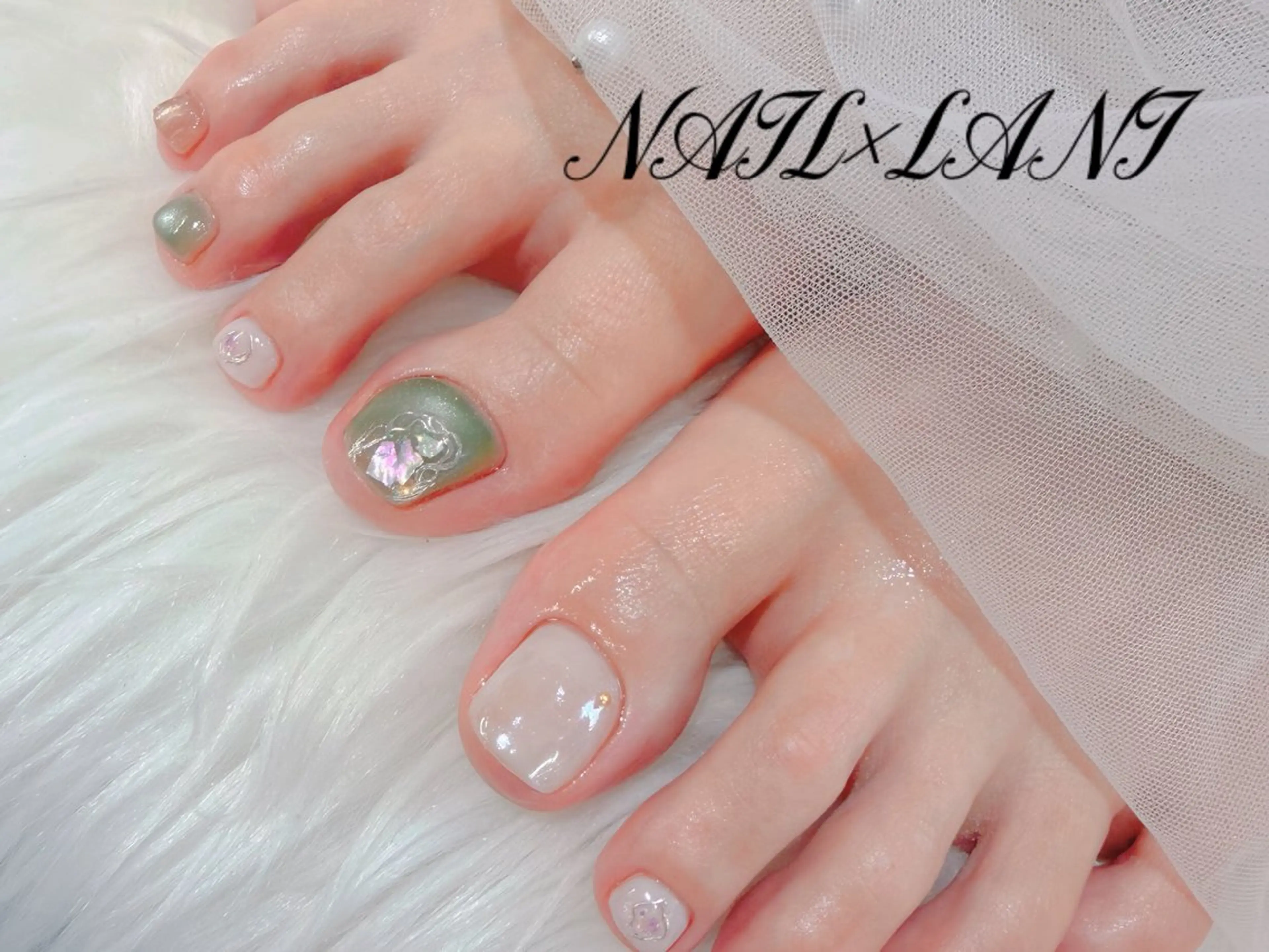 【オフ込🫶フット🎀定額デザインネイル💅】 補足説明を必ずお読みください！の写真