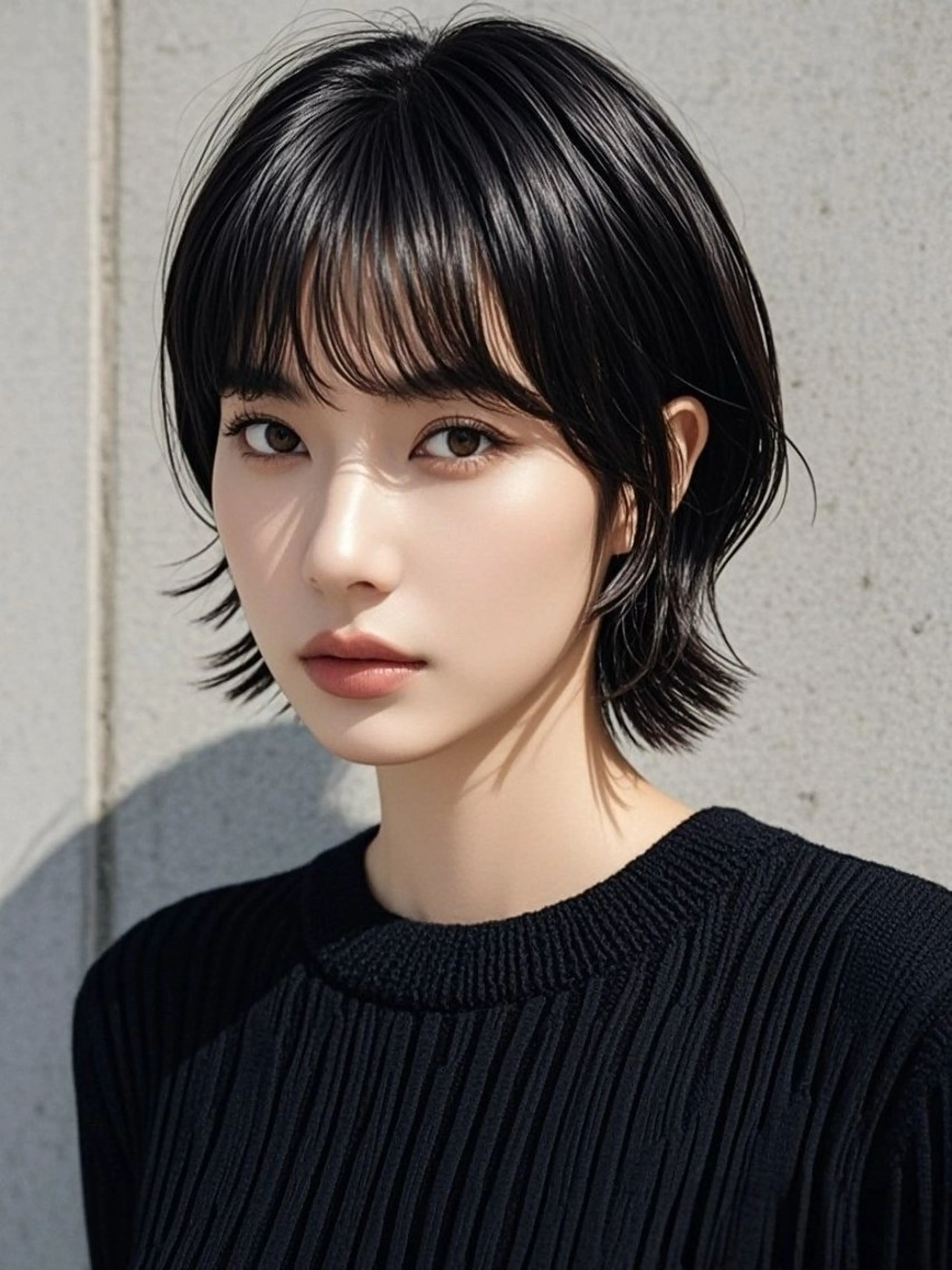 ショート ショートボブ アッシュ ボブ くびれヘア ハッシュカット ウルフカット 811 大阪梅田 ウルフのヘアスタイル