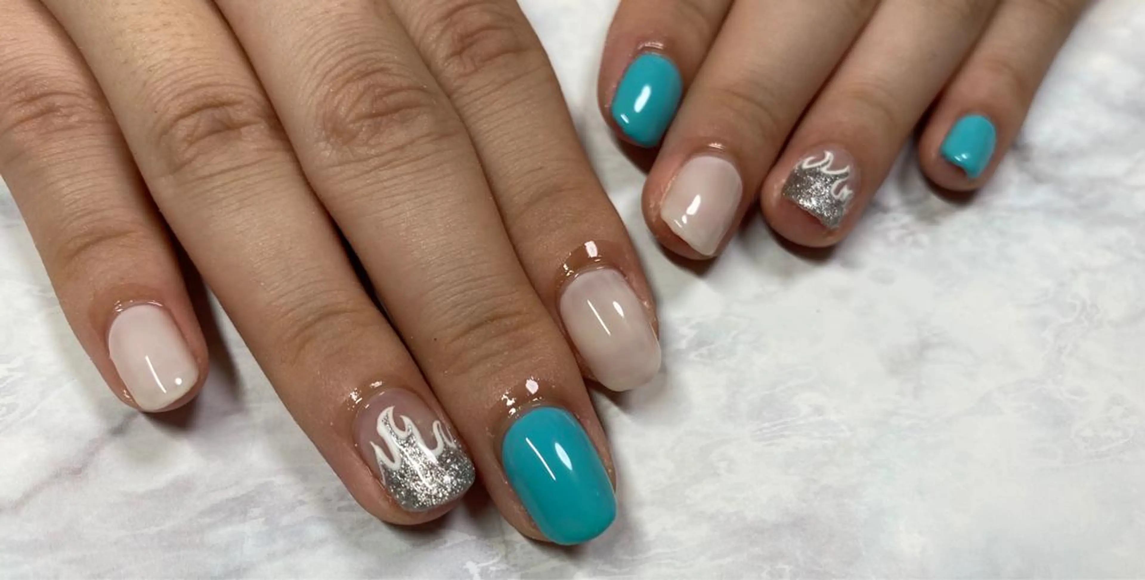 ネイル ハンドネイル Mana‪ ‪·͜· ❤︎‬のネイルデザイン