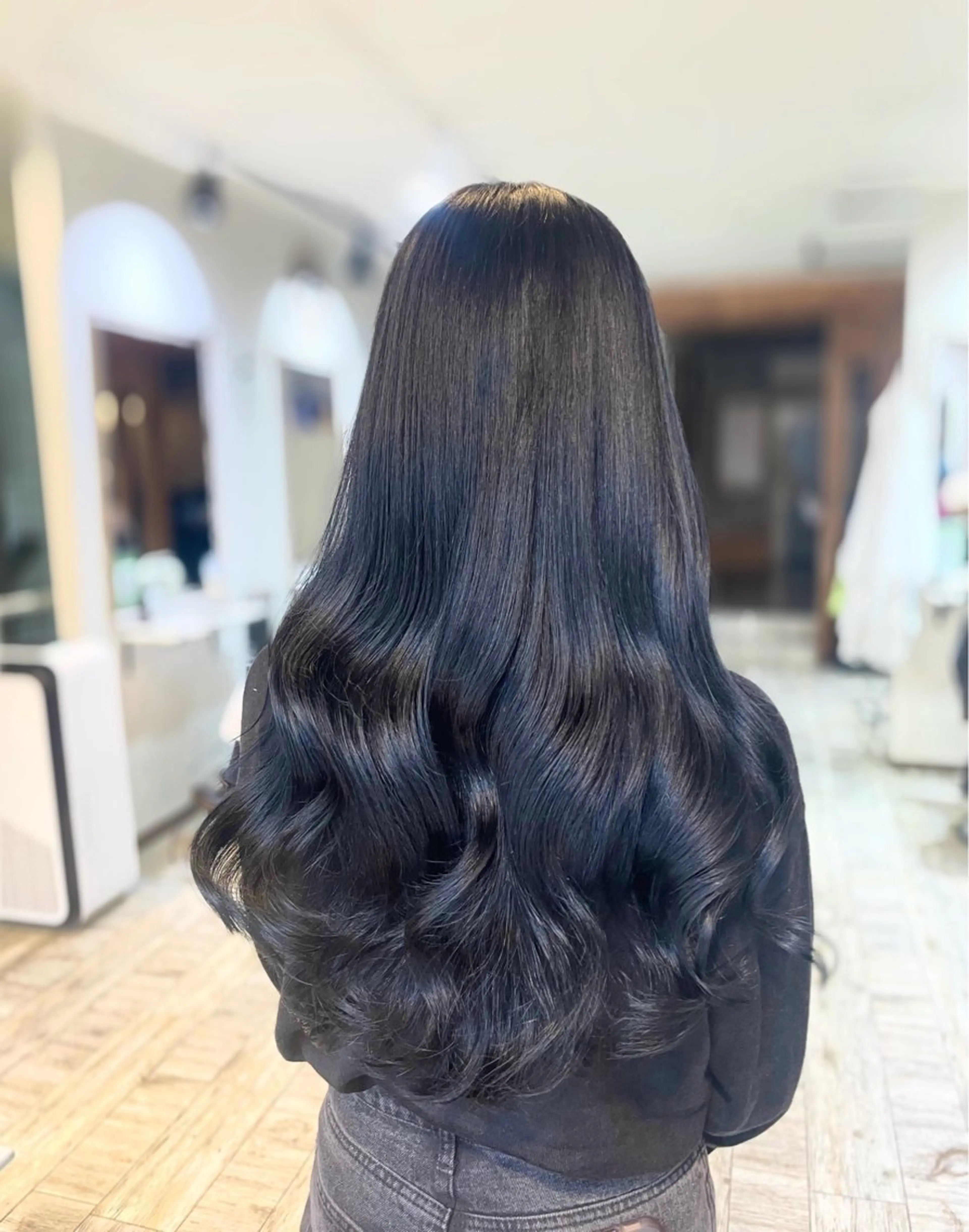 ロング カラー 髪質改善 韓国風ヘア トリートメント 雰囲気引き出す ✨大人レディのヘアスタイル