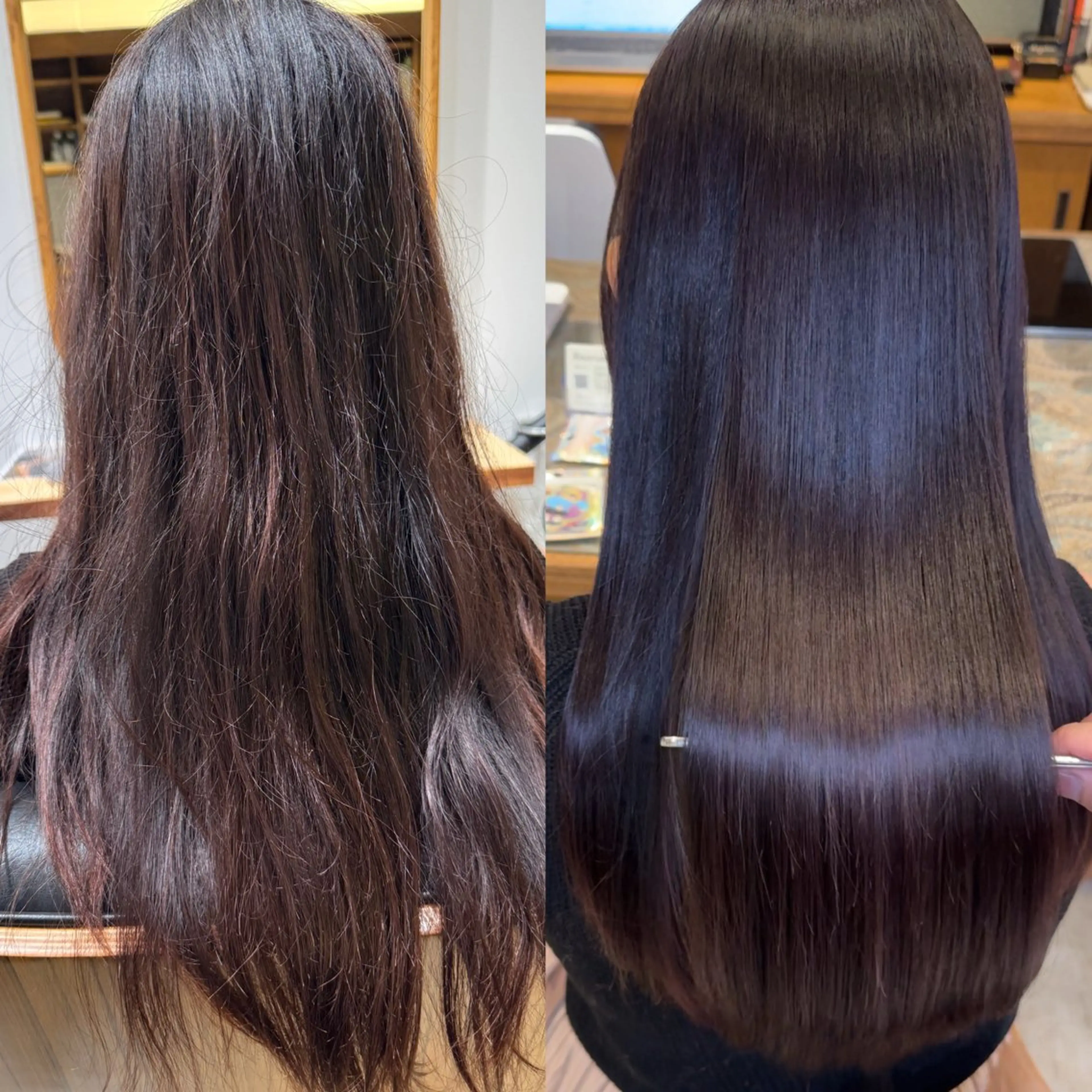 ロング カット 縮毛矯正 名駅/髪質改善 /ストレートEndoのヘアスタイル
