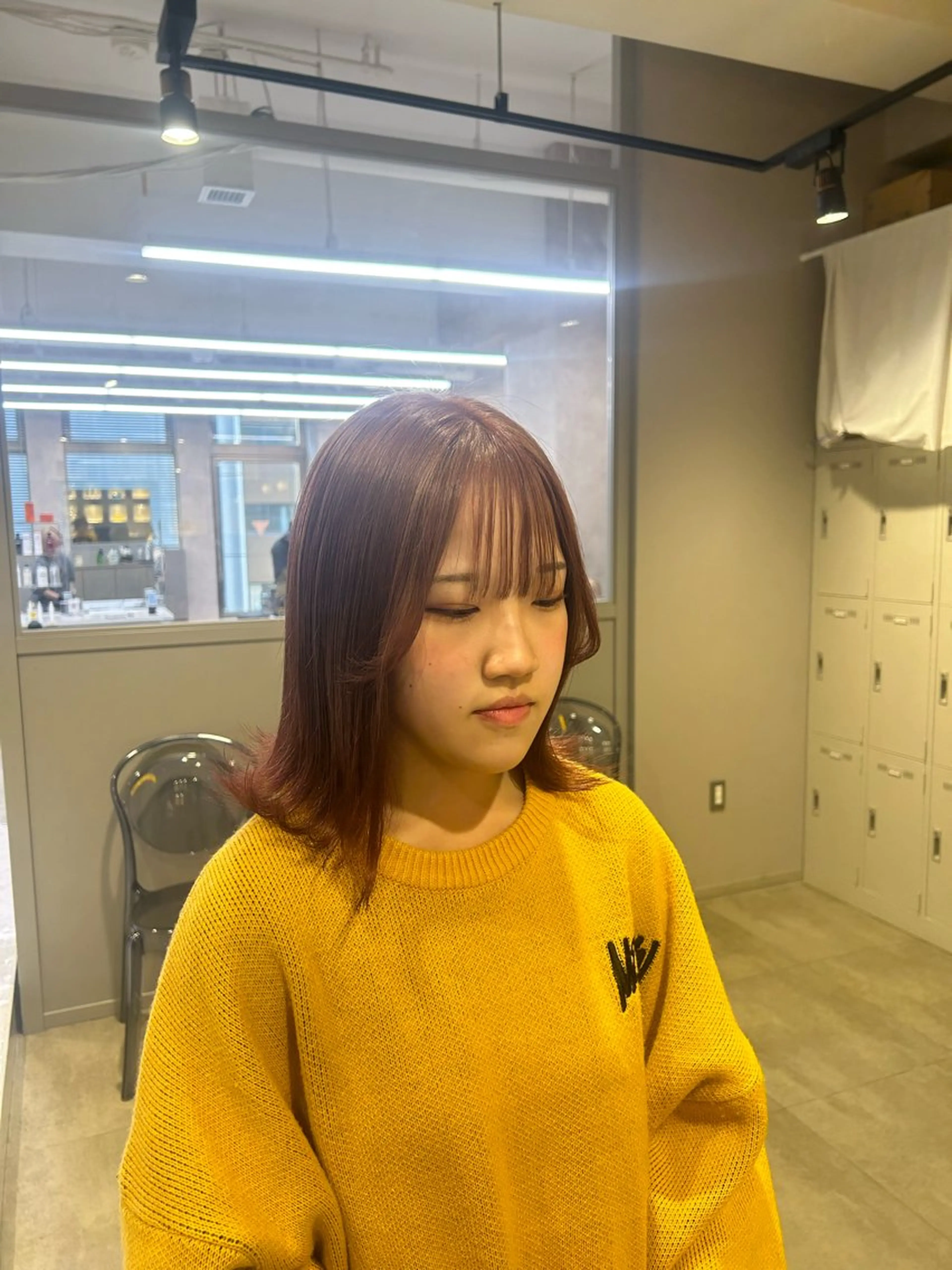 カラー 透明感ベージュ🤎 ナチュラルレイヤーのヘアスタイル