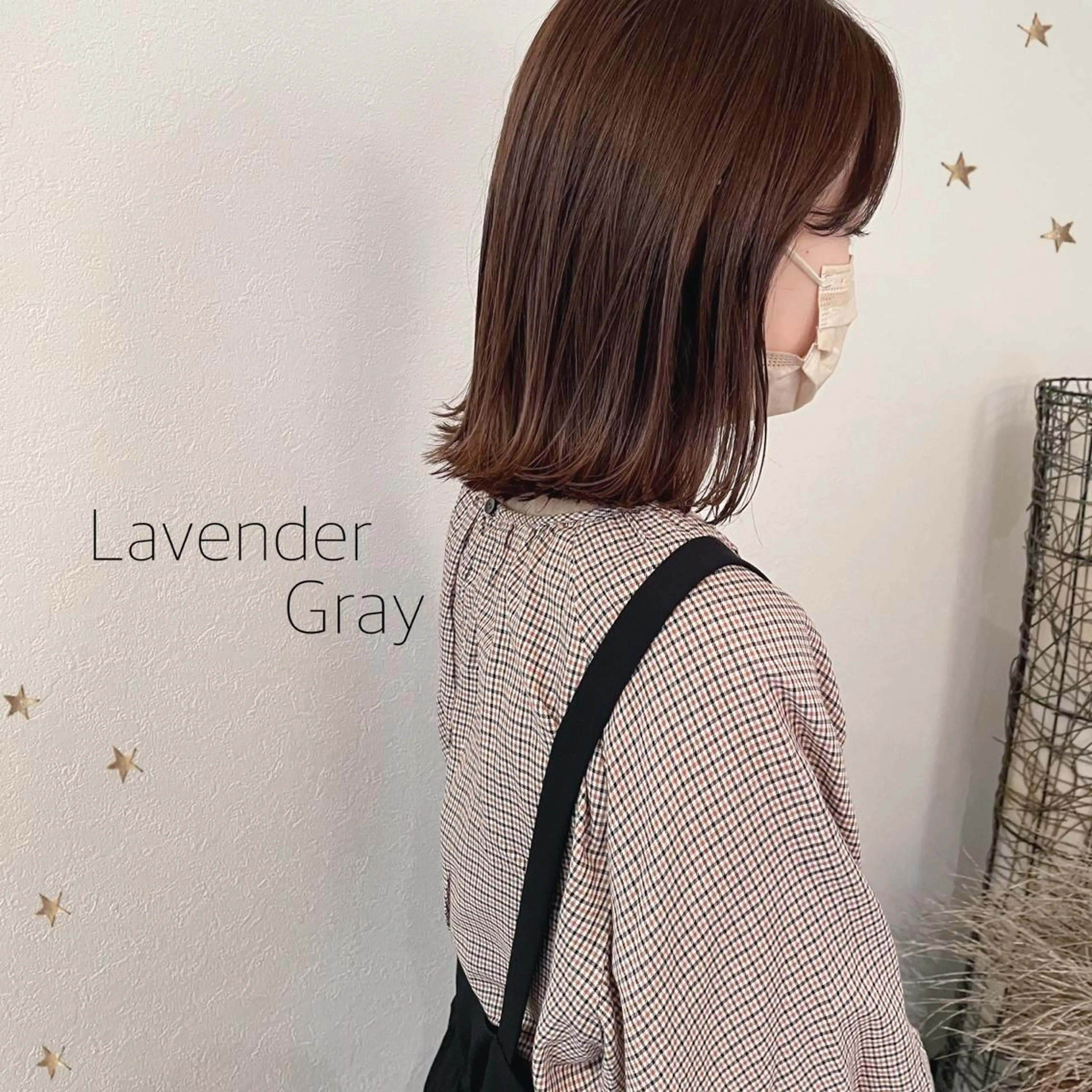 ミディアム カラー カット ヘアカラー 市川 千夏のヘアスタイル
