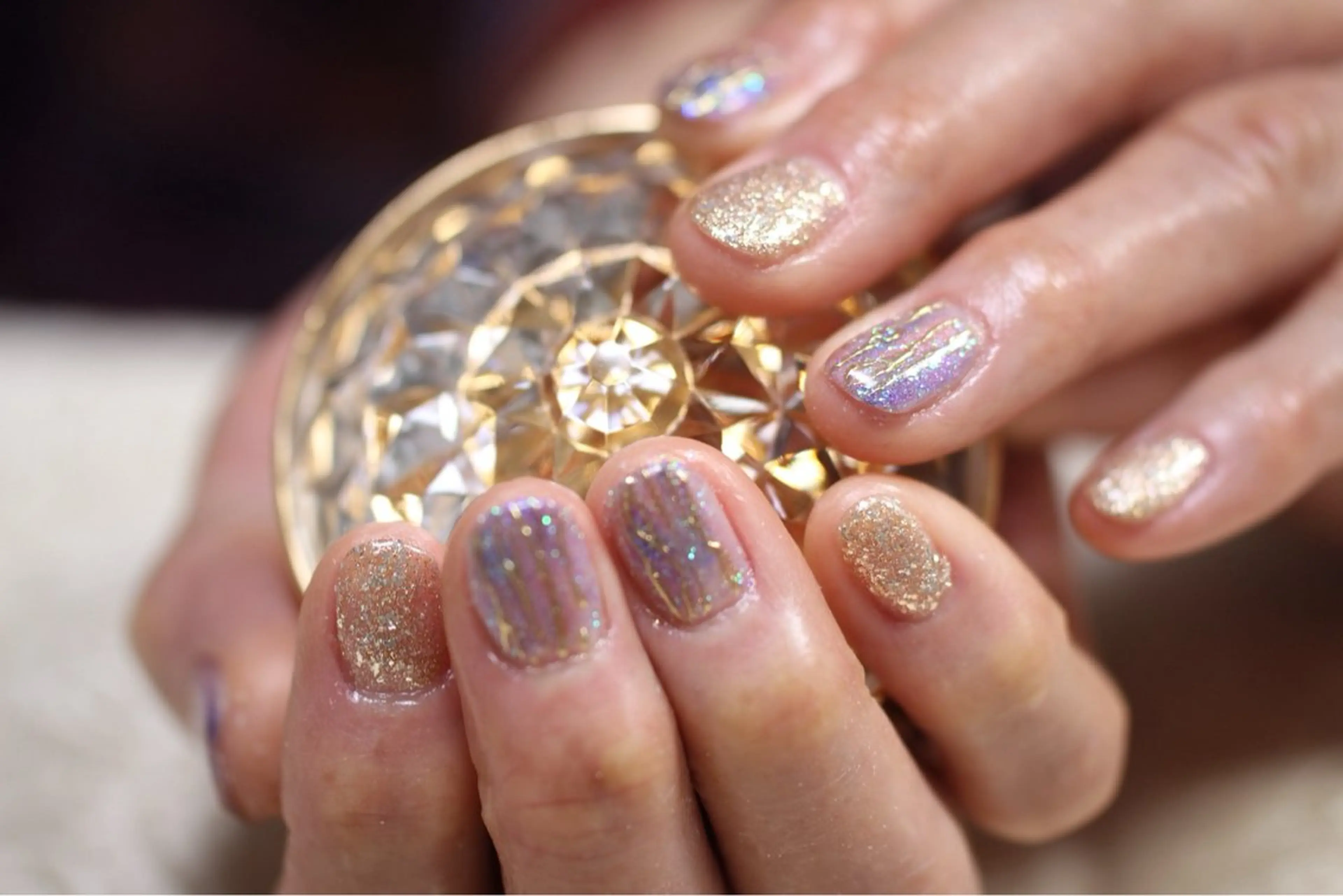 ネイル アートネイル ジェルネイル ラメ(グリッター) しみ えんのネイルデザイン