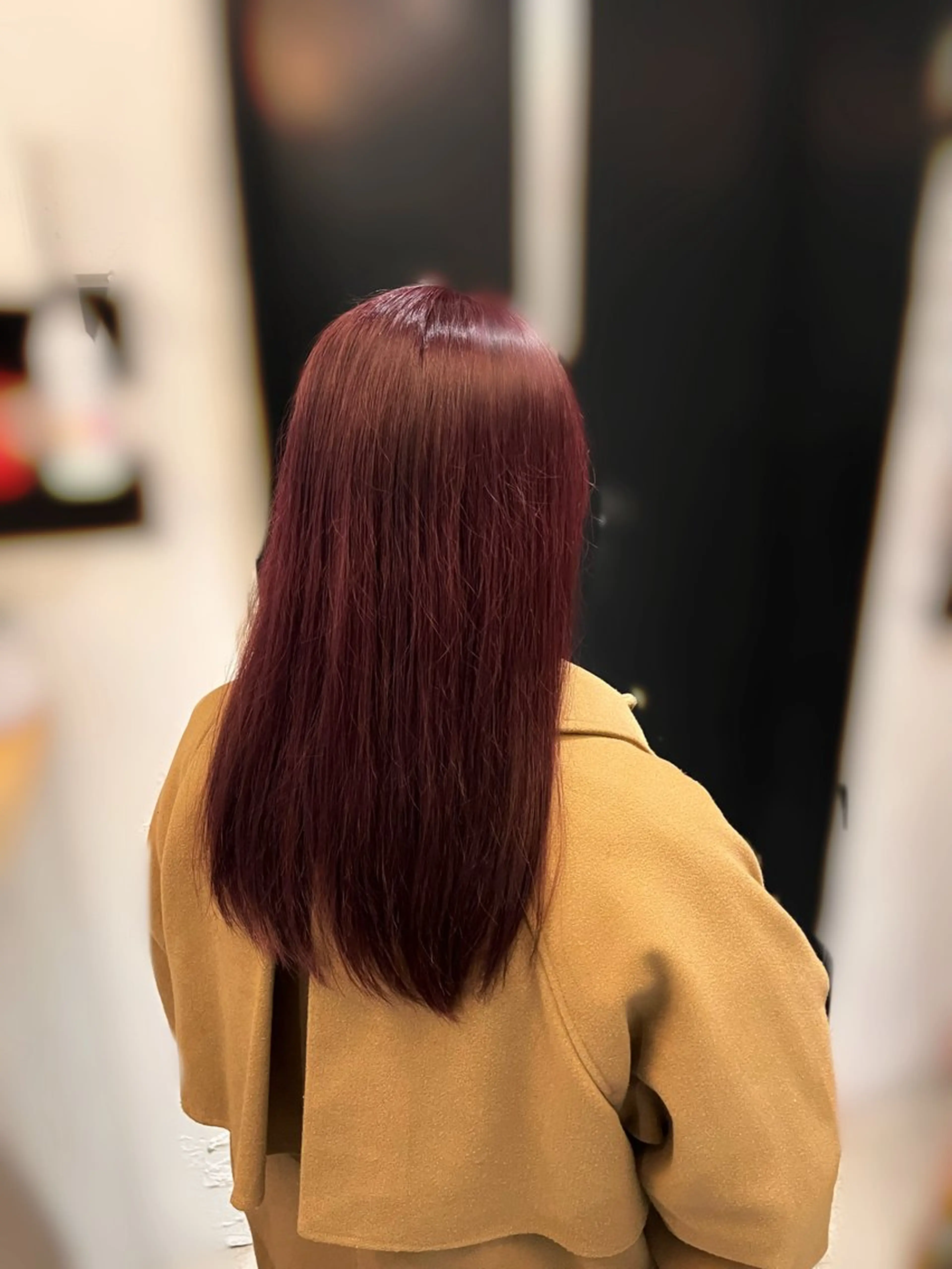 セミロング パープルカラー カット ヘアカラー 💖暖色系カラー💖 🦋HARU 🦋のヘアスタイル