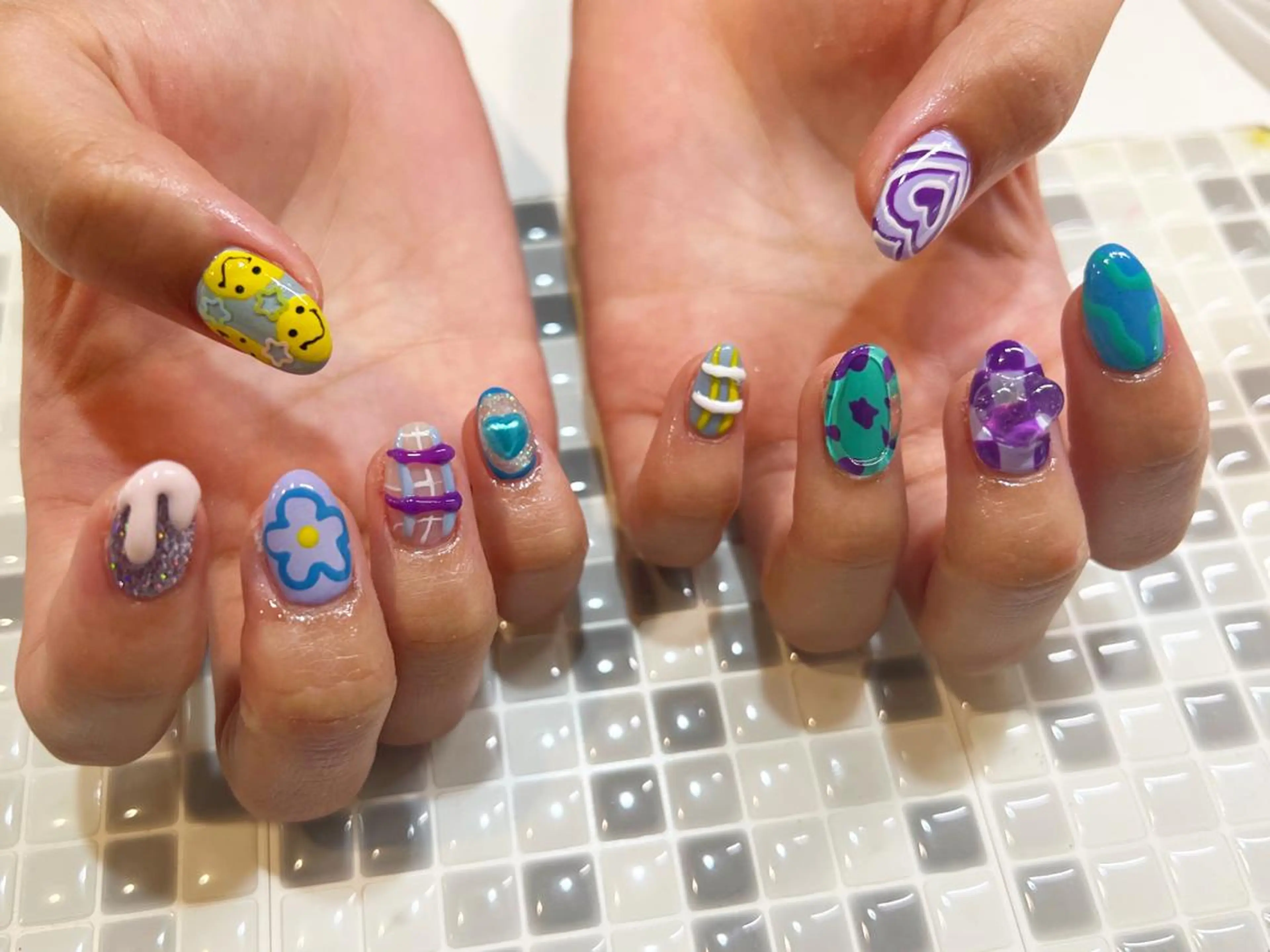 ネイル アートネイル nailist yuiのネイルデザイン