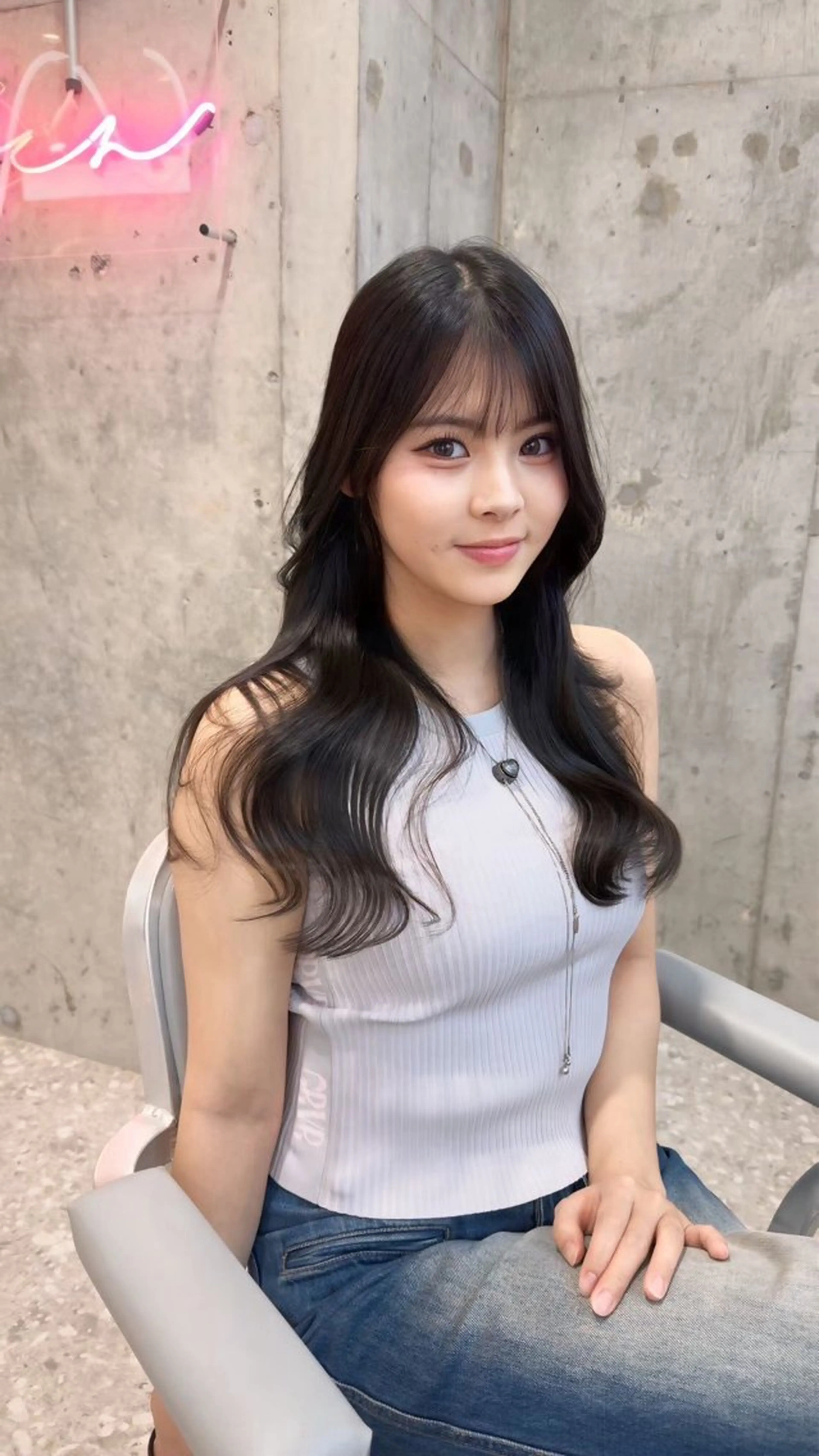 セミロング カラー カット ヘアカラー トリートメント 新宿/髪質改善/ボブ 韓国レイヤー大重聖斗のヘアスタイル