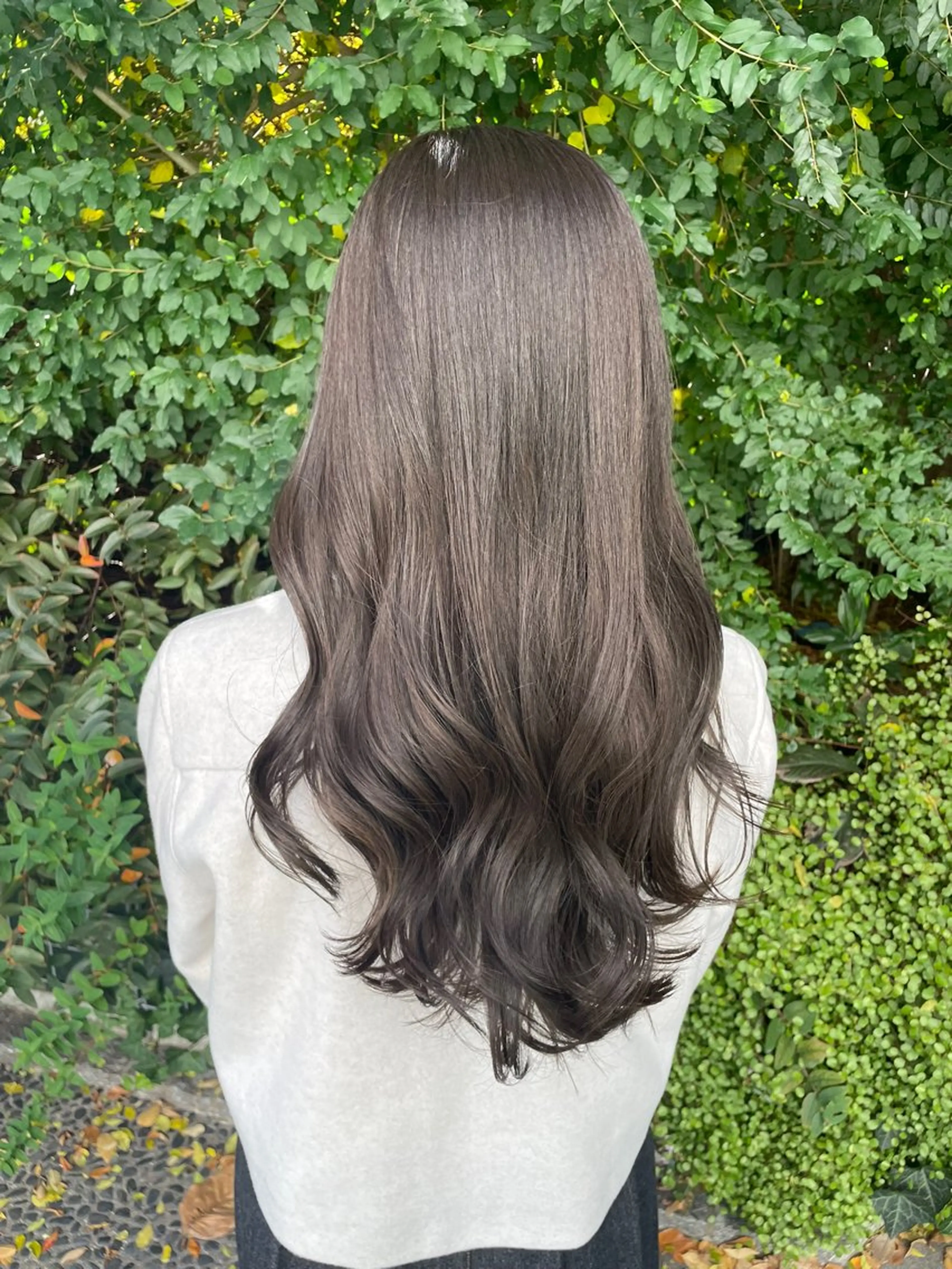 ロング カラー 藤本 夢のヘアスタイル