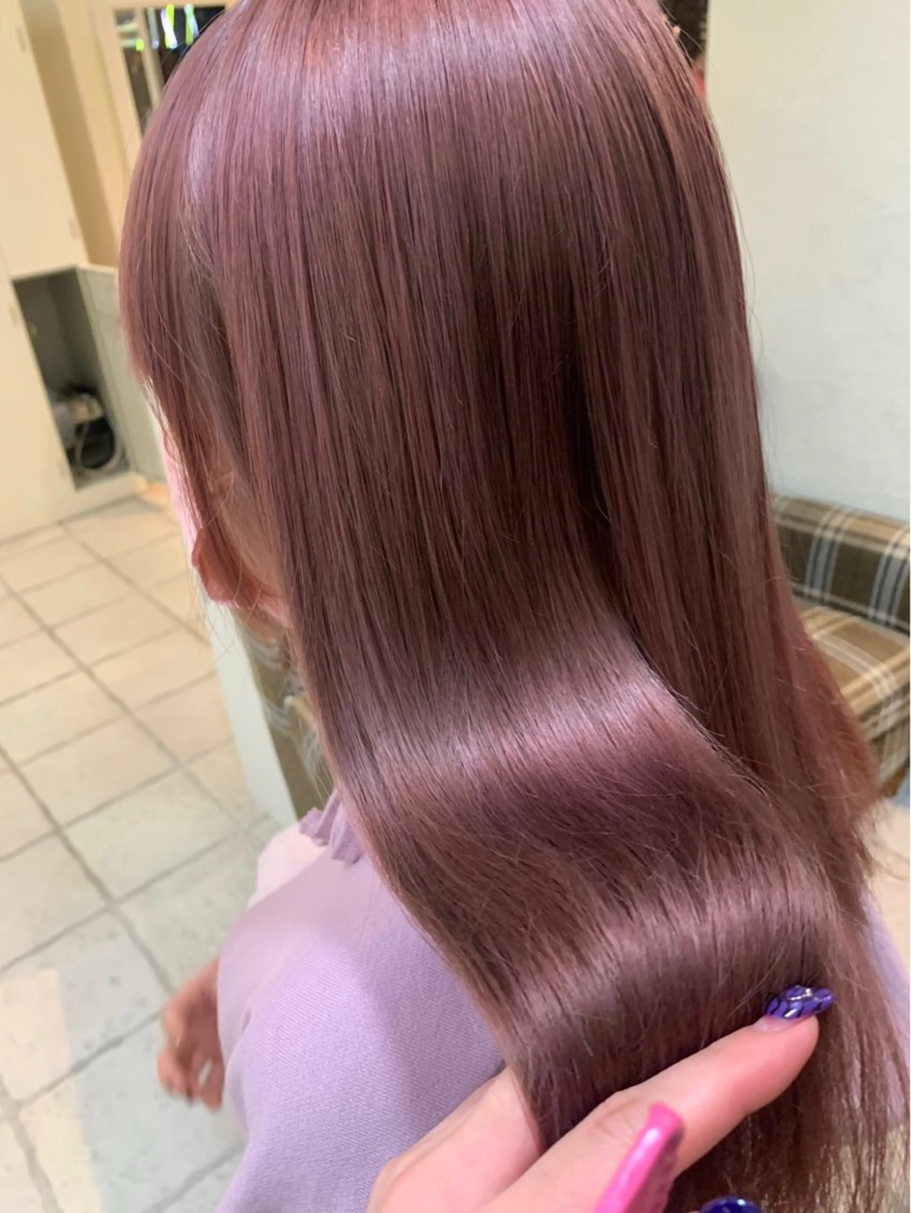 ロング カラー カット ヘアカラー トリートメント 🎗️mellow 神戸三宮 髪質改善のヘアスタイル