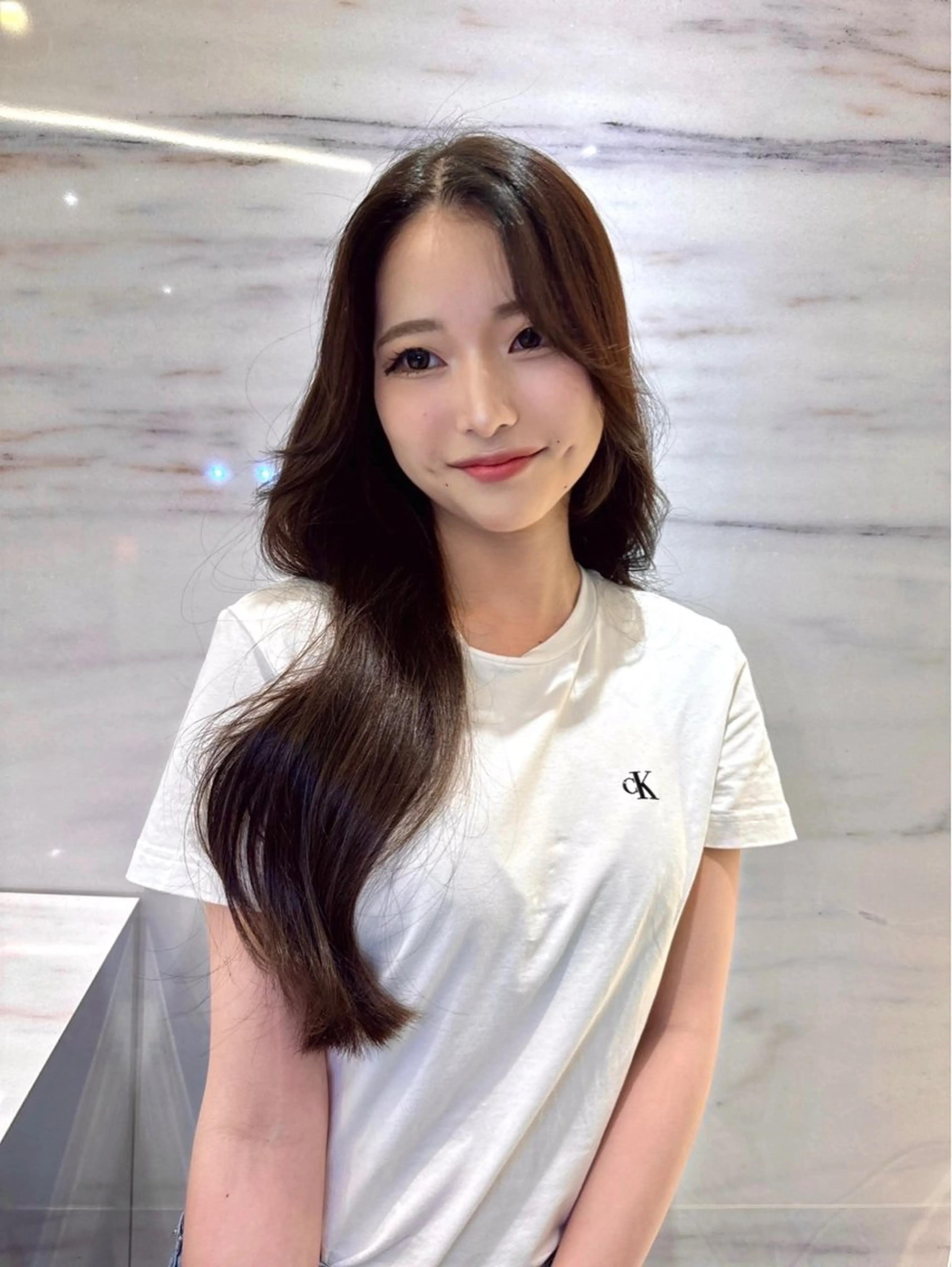 ロング 韓国風×髪質改善 ゆりのヘアスタイル