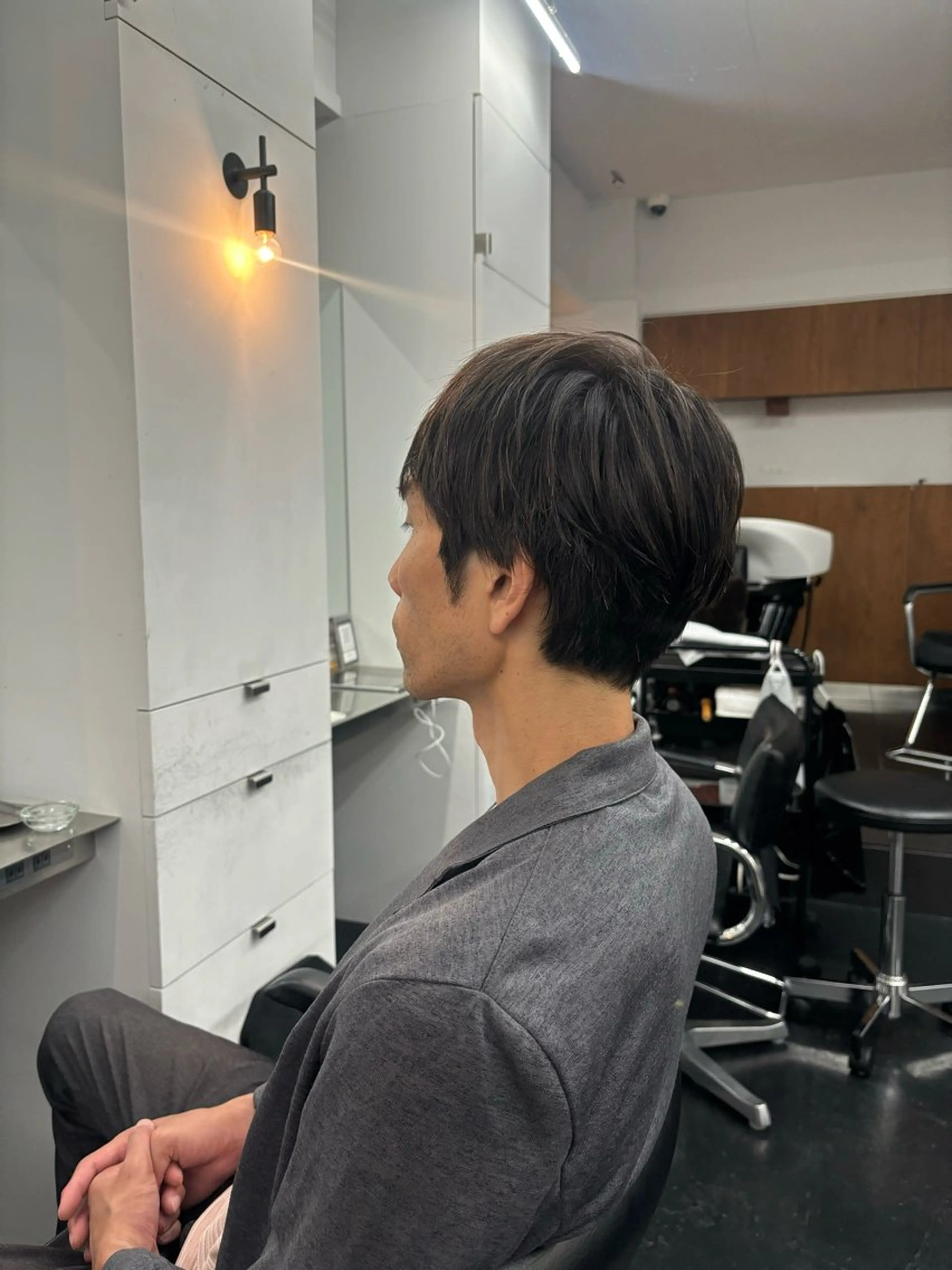 ミディアム メンズ カット 【ヤマザキアヤメ】 パーマモデル様募集中のヘアスタイル