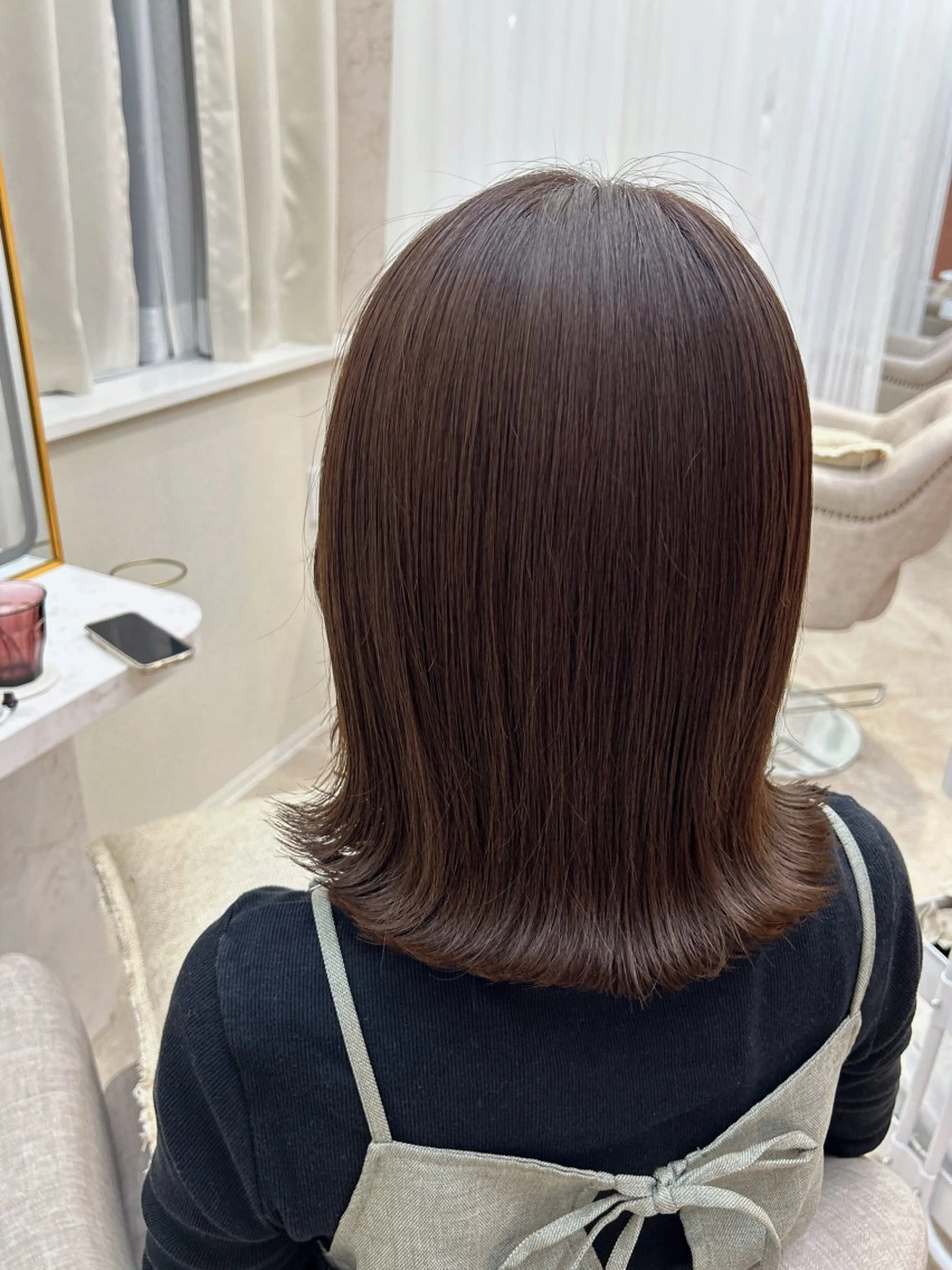 ミディアム カラー ヘアカラー 佐合 梨花 / ｅａｕ〈オー〉のヘアスタイル