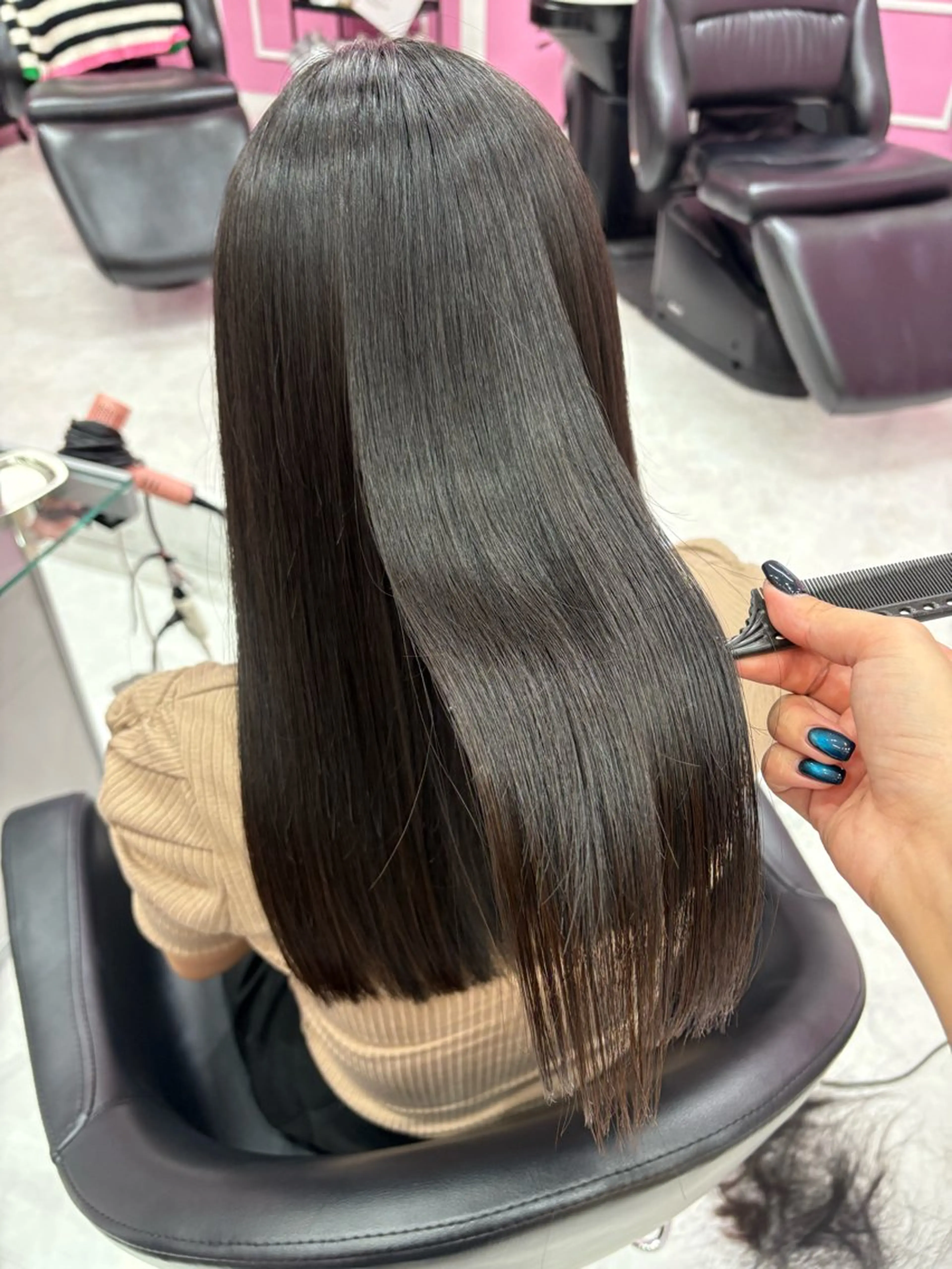 ロング パーマ 髪質改善 トリートメント Hirona 縮毛矯正/髪質改善のヘアスタイル