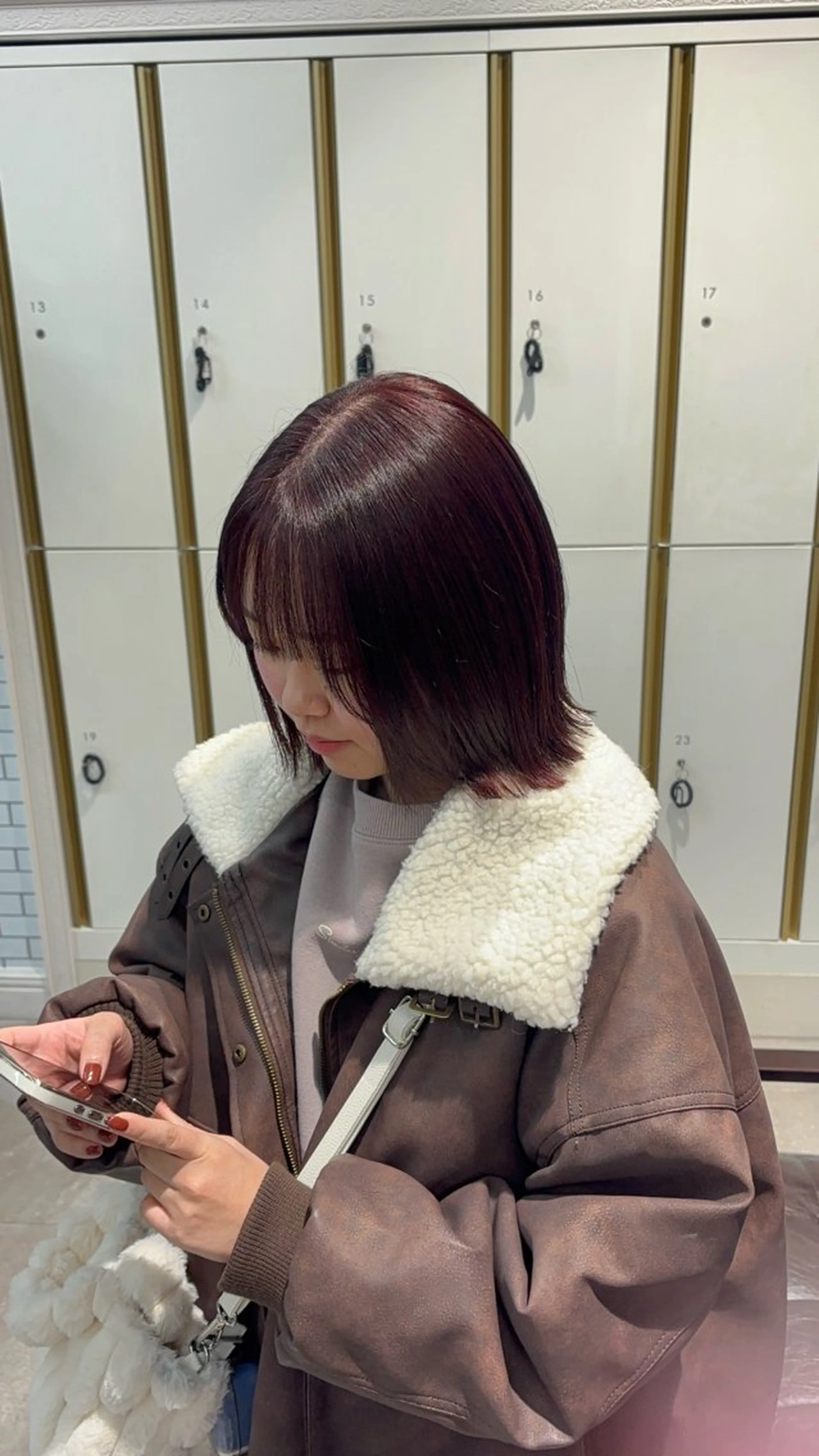 カラー レッドカラー ヘアカラー 垢抜けヘア/ レイヤー/暖色/麻咲のヘアスタイル