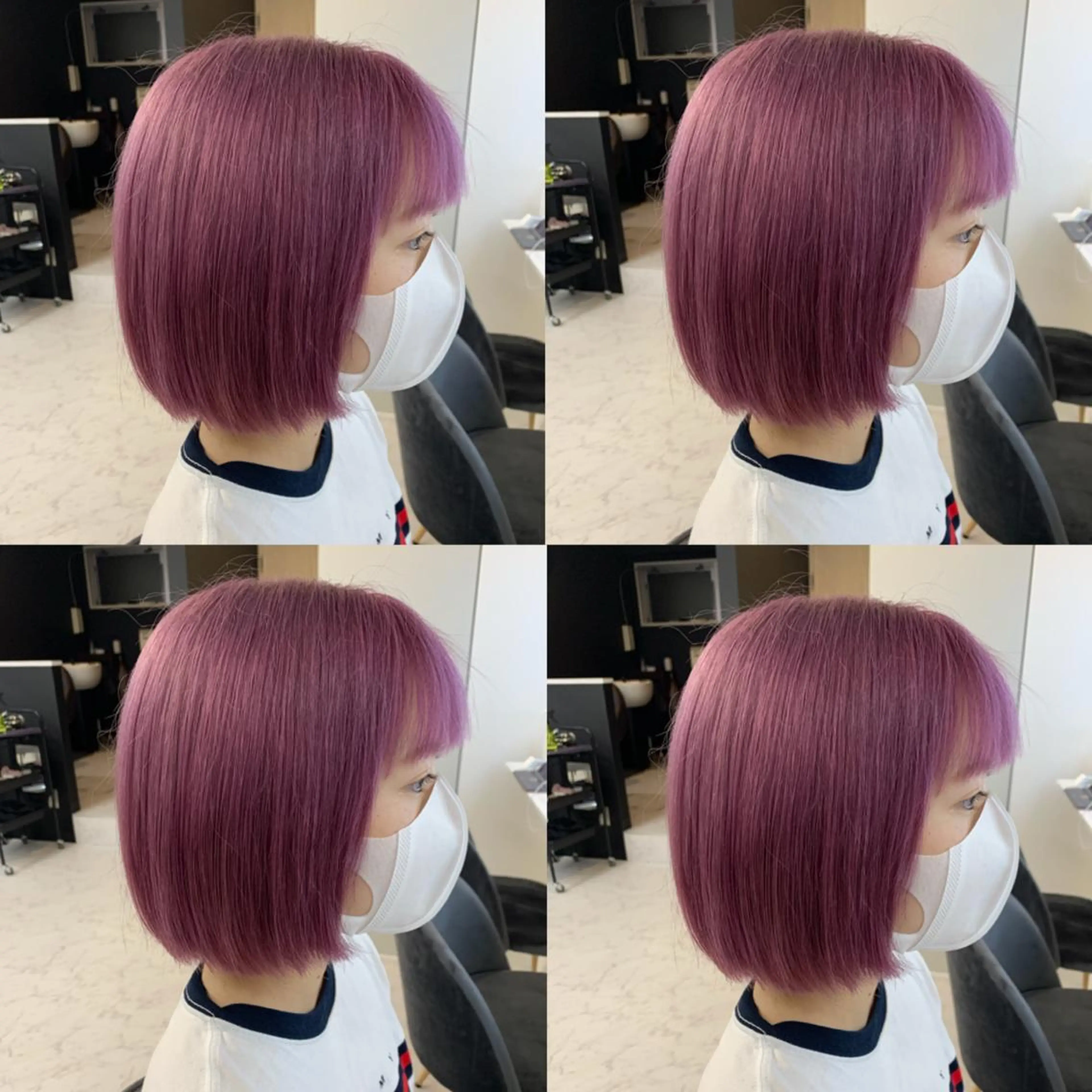 ミディアム カラー ヘアアレンジ ヘアカラー トリートメント 🦋韓国ヘア 坂本 菜摘🦋のヘアスタイル