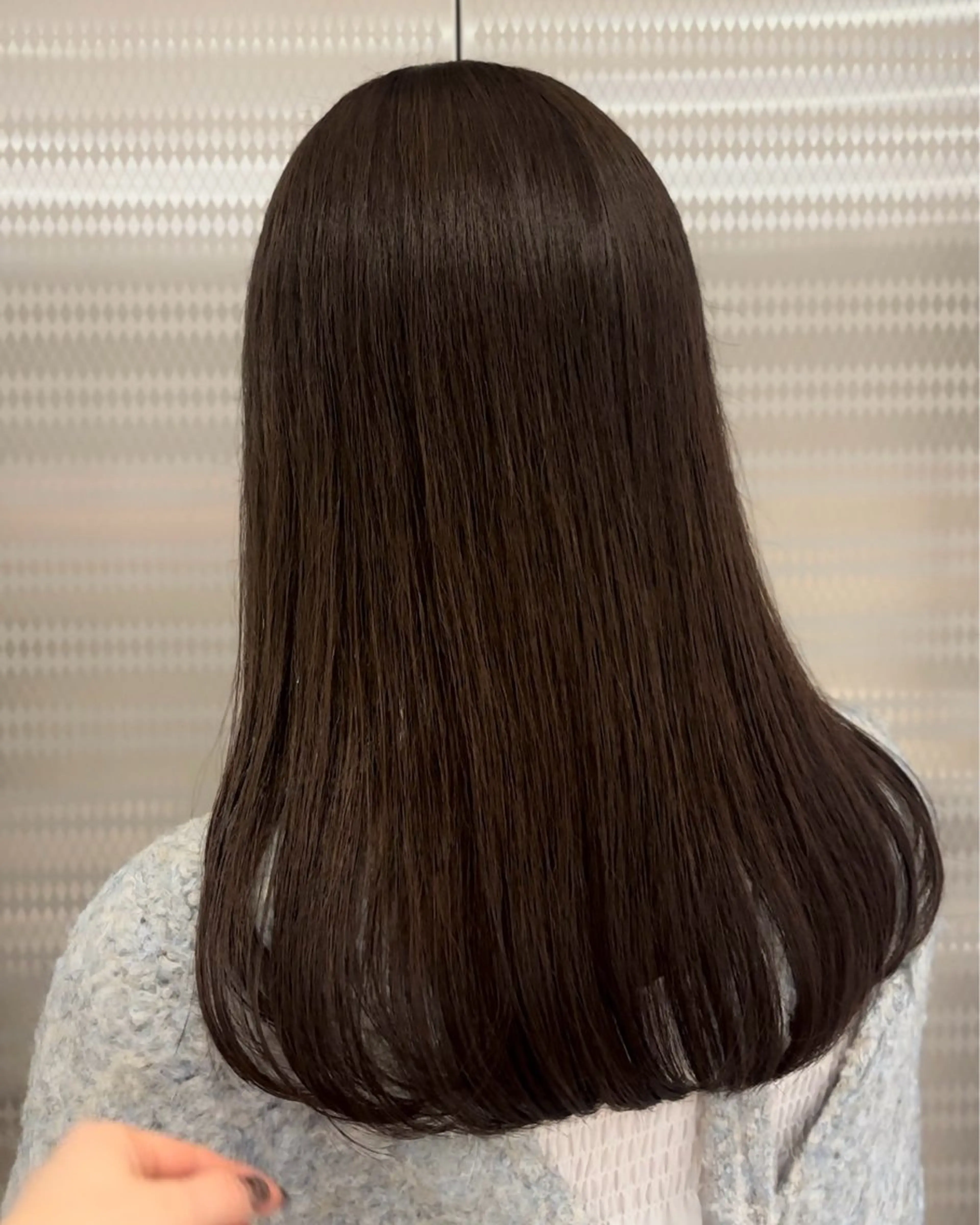 セミロング カラー 透明感カラー カット ヘアカラー トリートメント CHAINON×FeM#所属・名駅/sHiHo/透 明感カラー✨🎀/のヘアスタイル