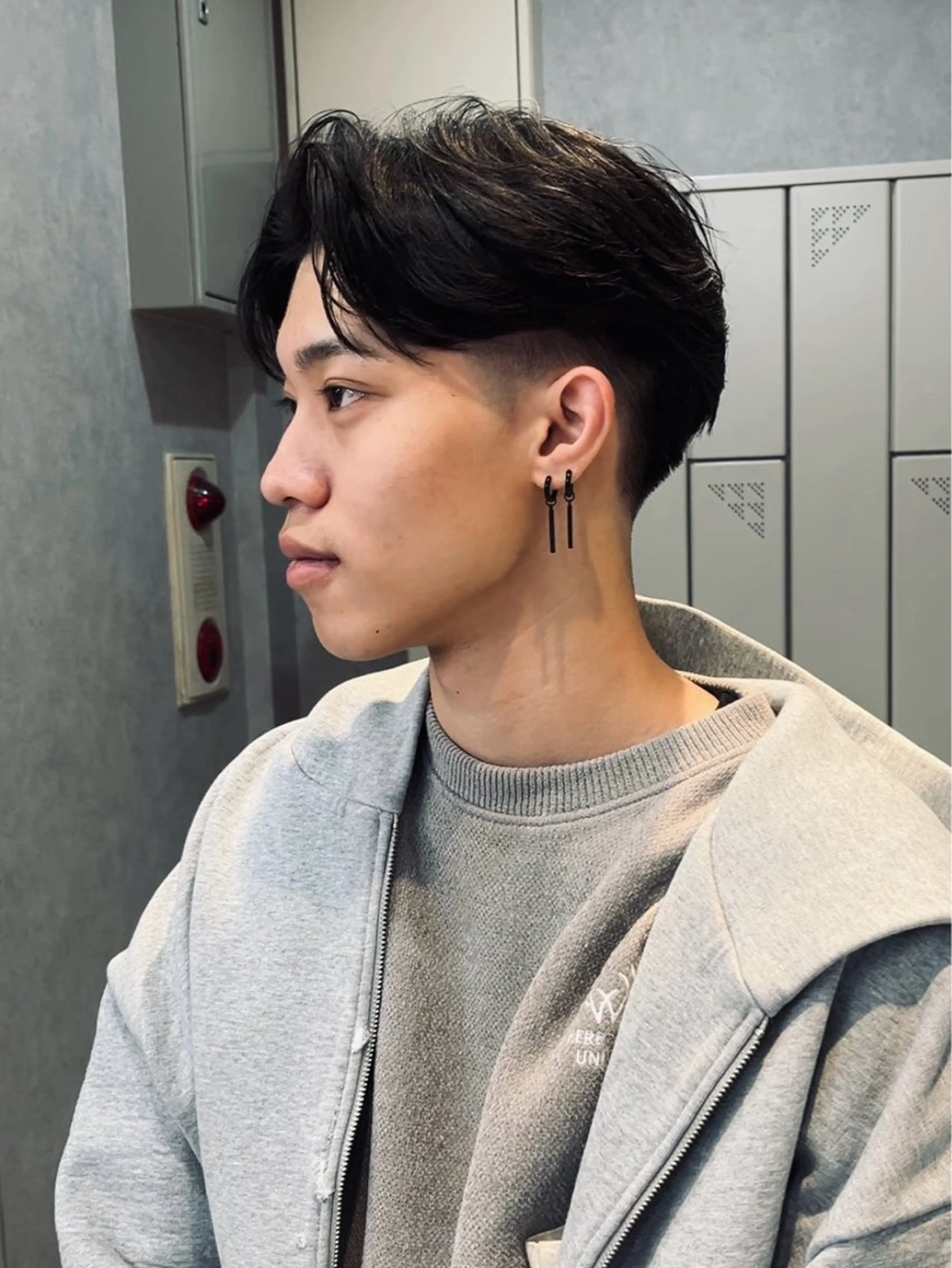 ショート カラー パーマ メンズ 石満 諒 メンズ縮毛矯正のヘアスタイル