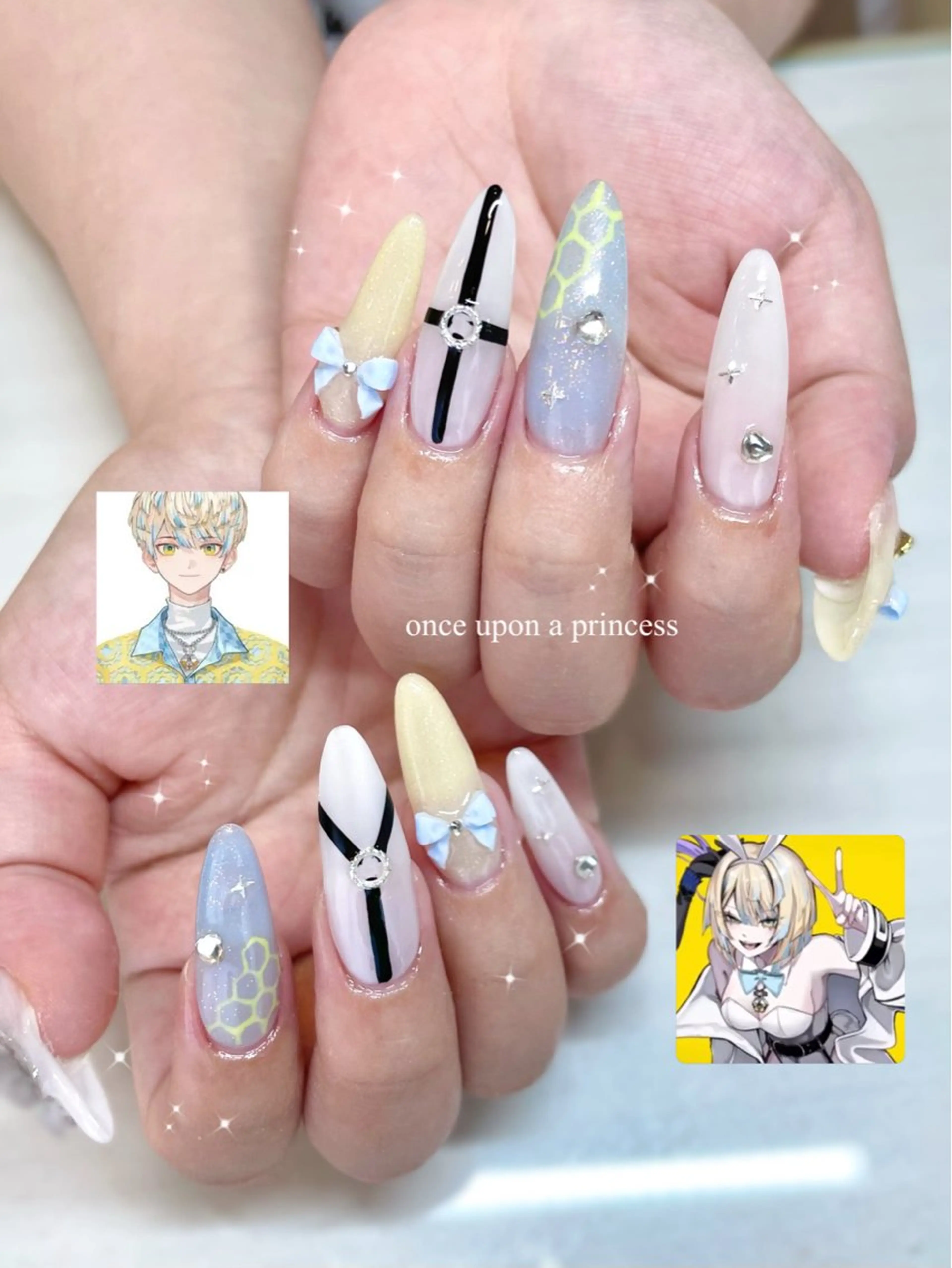 ネイル ハンドネイル Once upon a princessのネイルデザイン