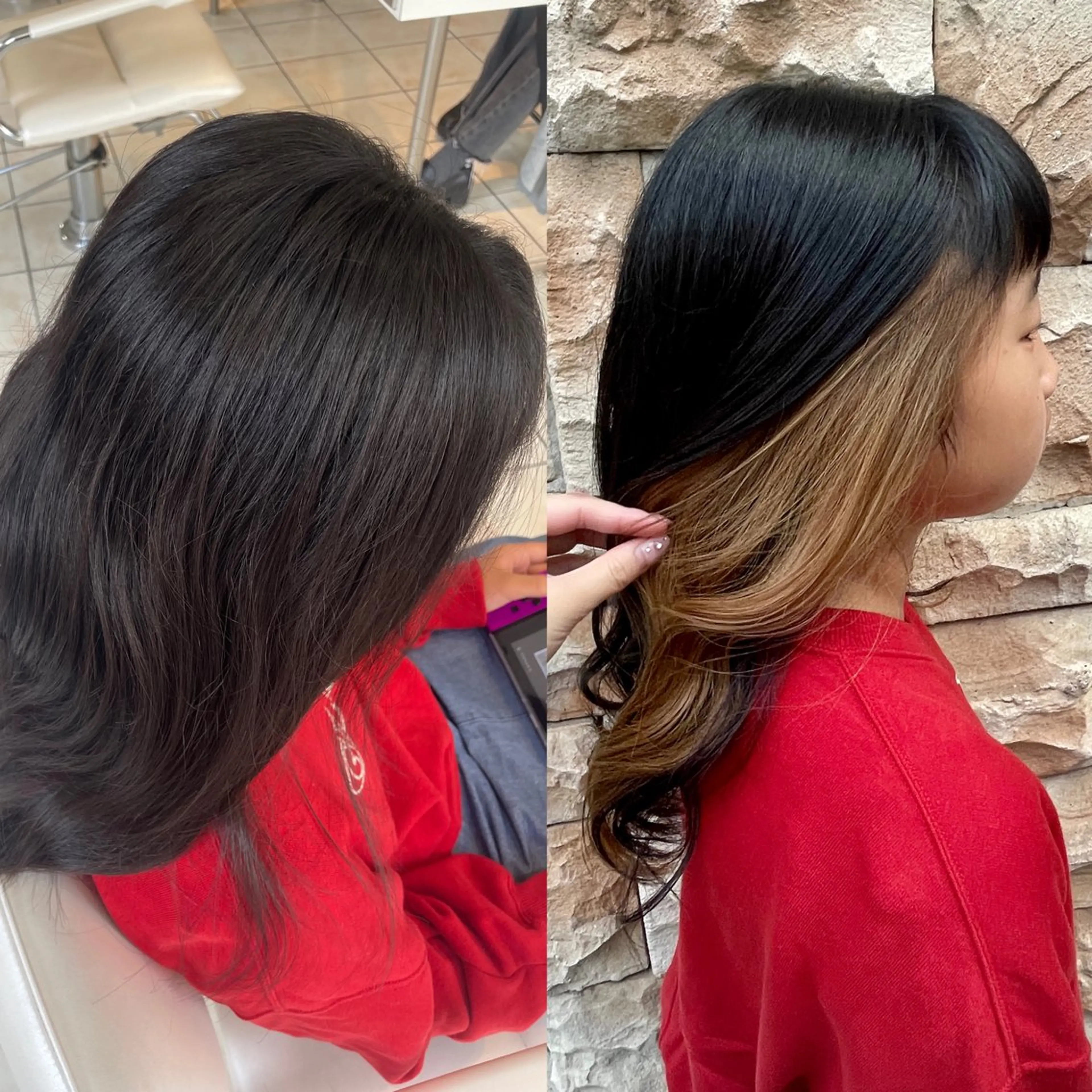 ロング カラー ブリーチ 抜きっぱなしブロンド ブリーチ/ヘアセット 【𝙍𝙞𝙣𝙤】のヘアスタイル